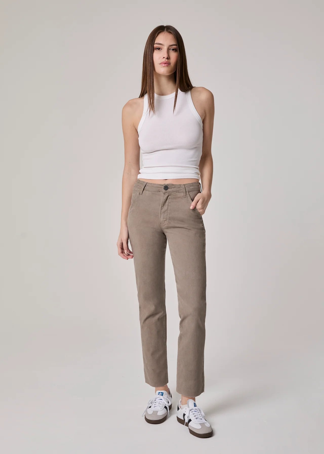 Charlie High Rise straight in stone