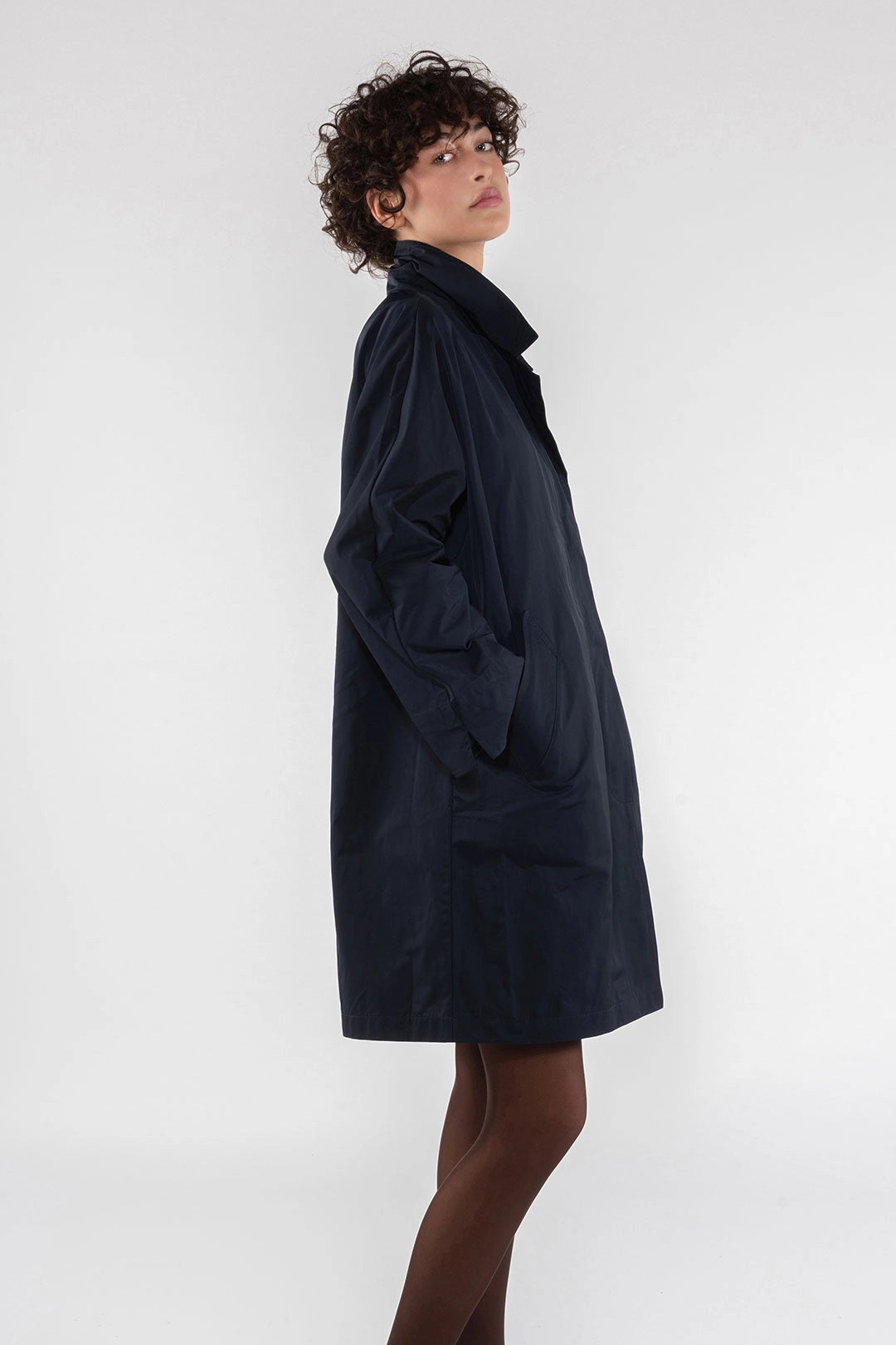 Nylon trench coat