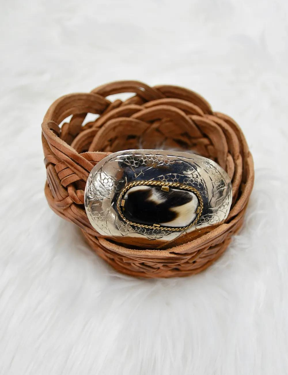 Miss June leather belt