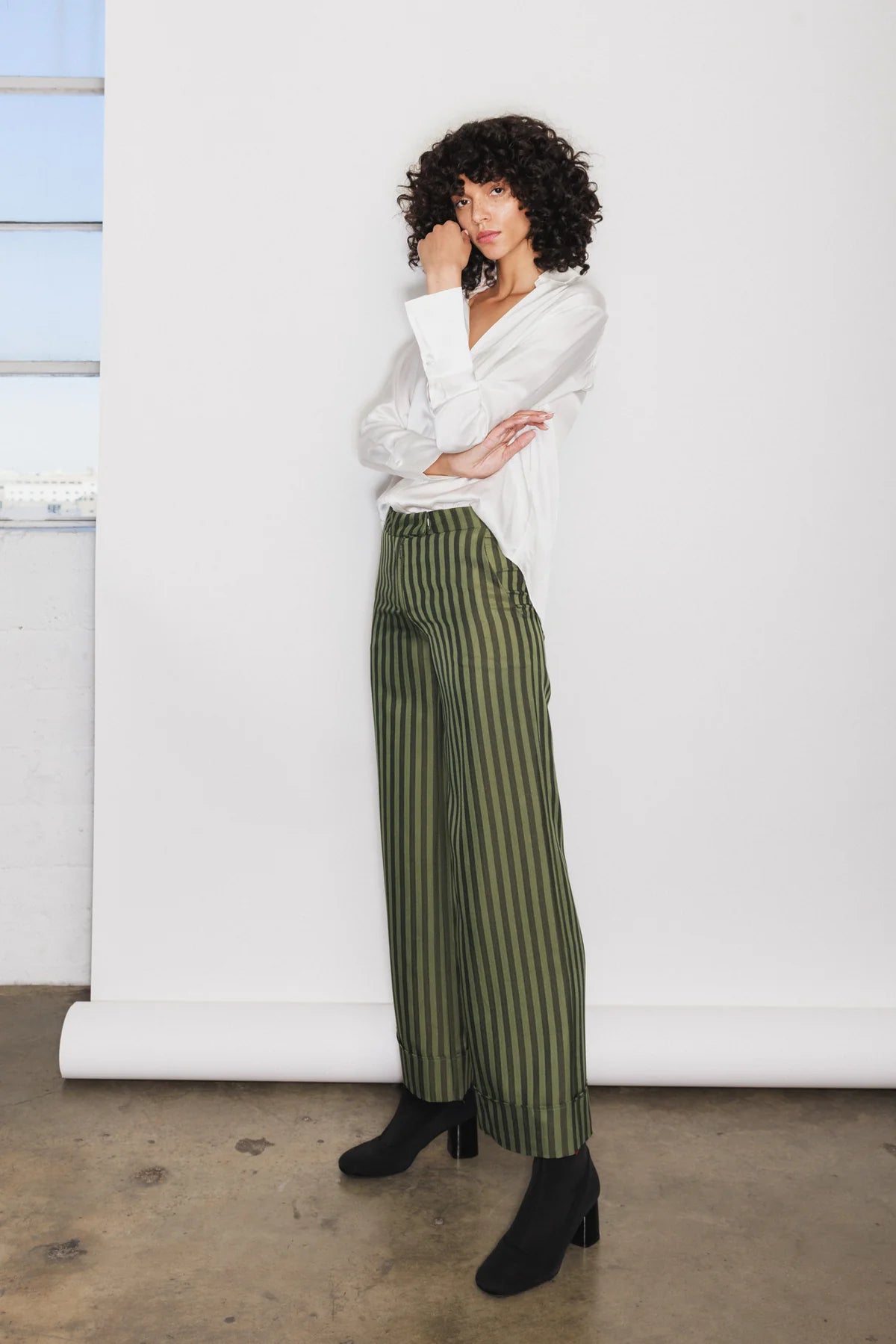 Daria French Cuff blouse - white