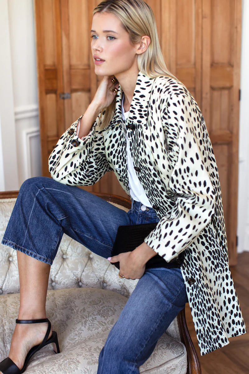Atelier short coat - leopard