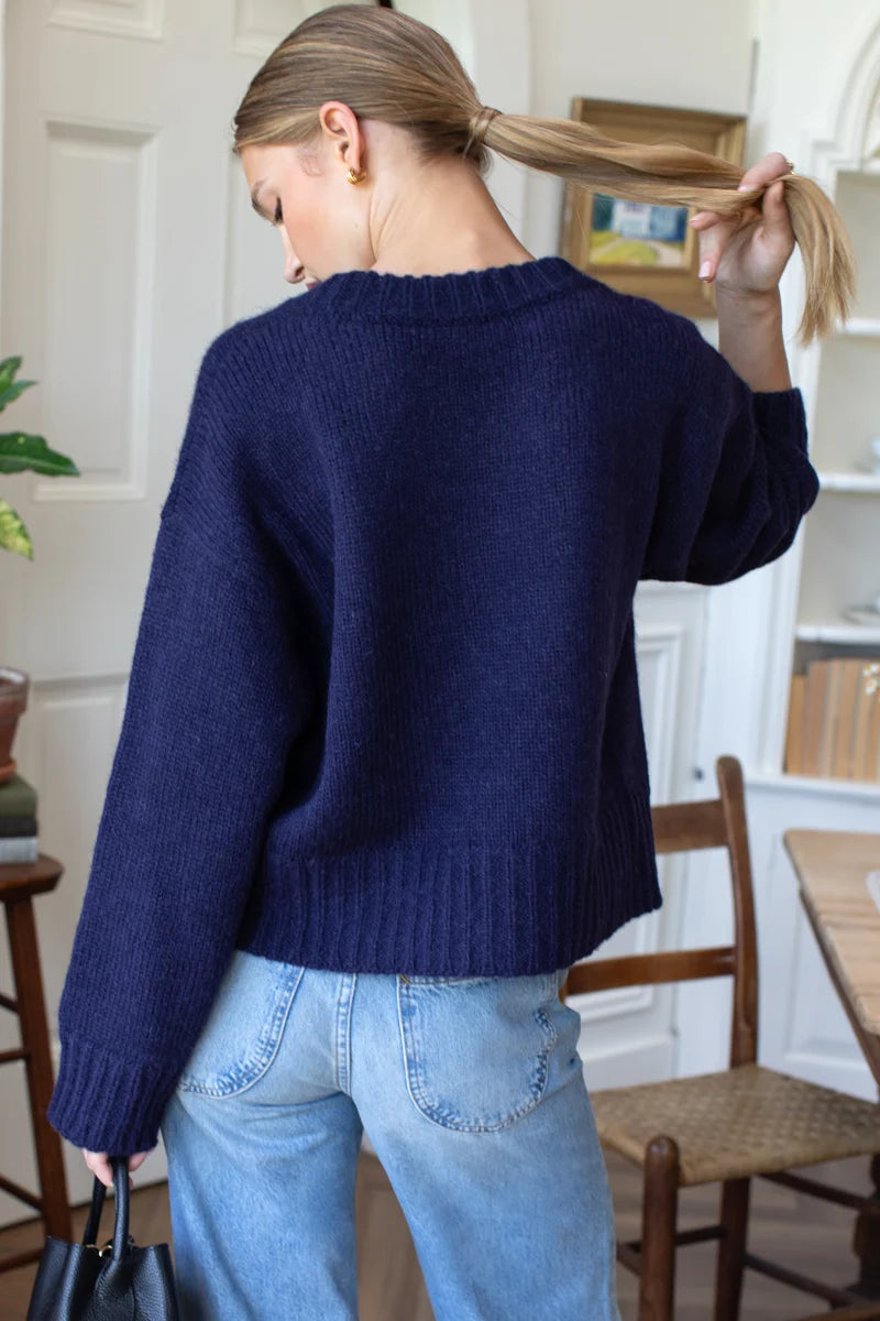 Cozy sweater - navy