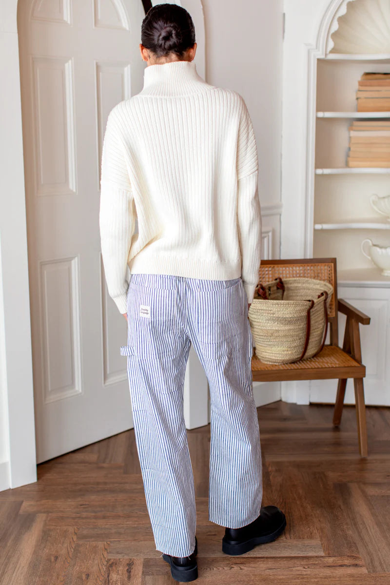 Family cargo pant Indigo Stripe