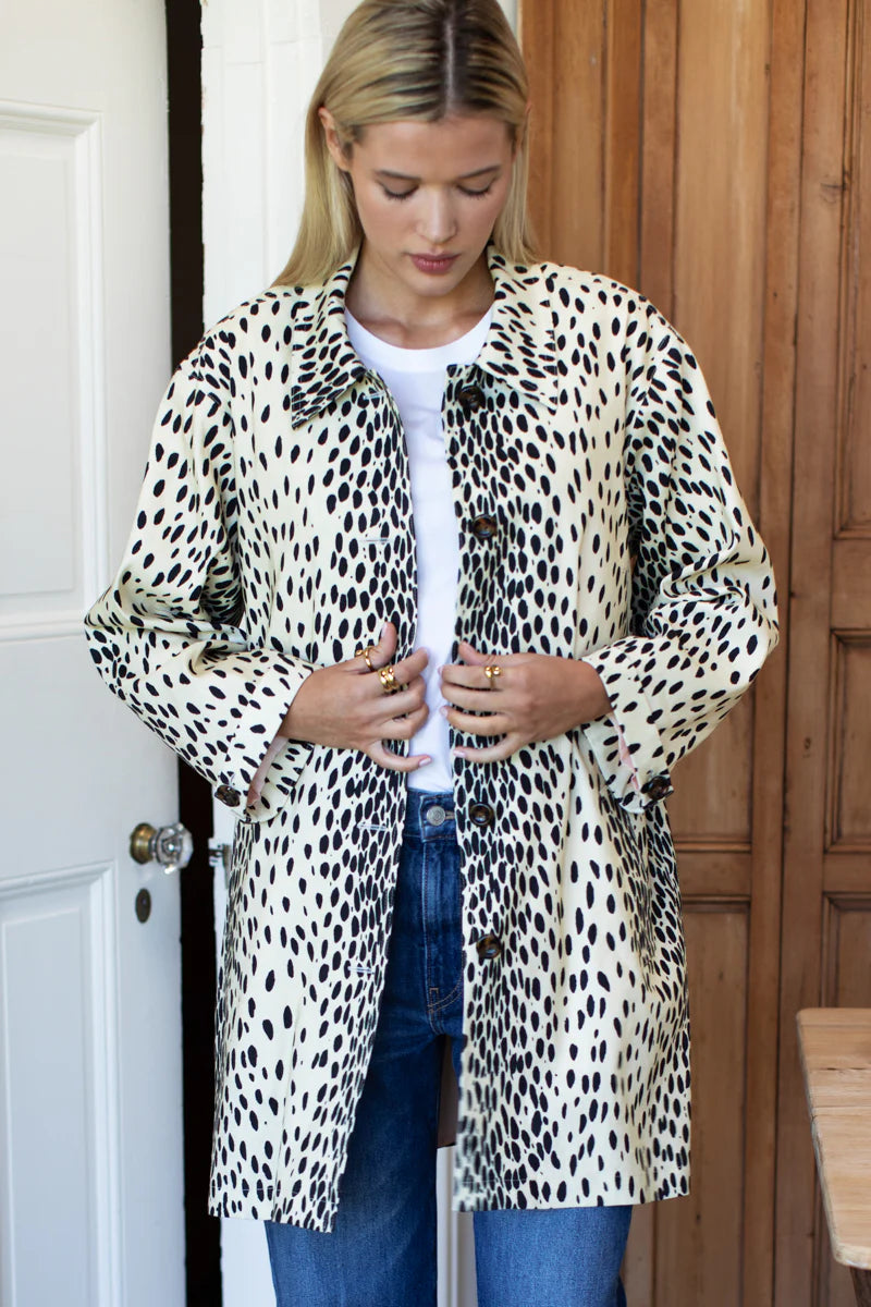 Atelier short coat - leopard