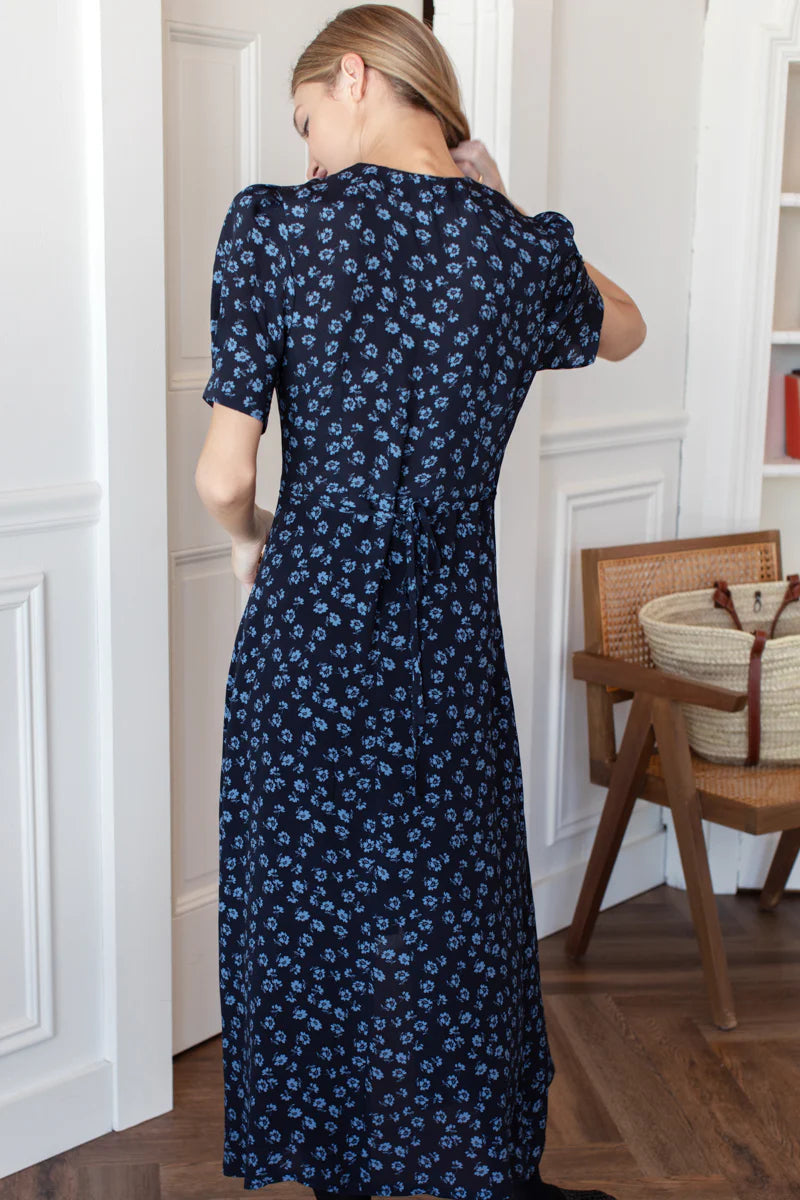Lucyia Dress - Bea flowers midnight