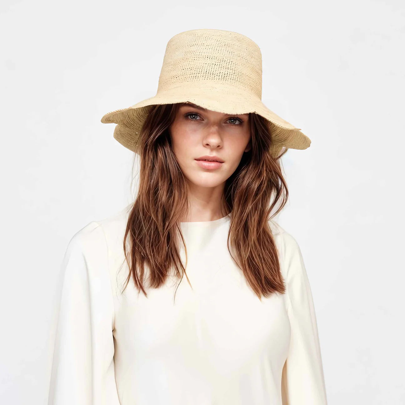 Scallop crochet bucket