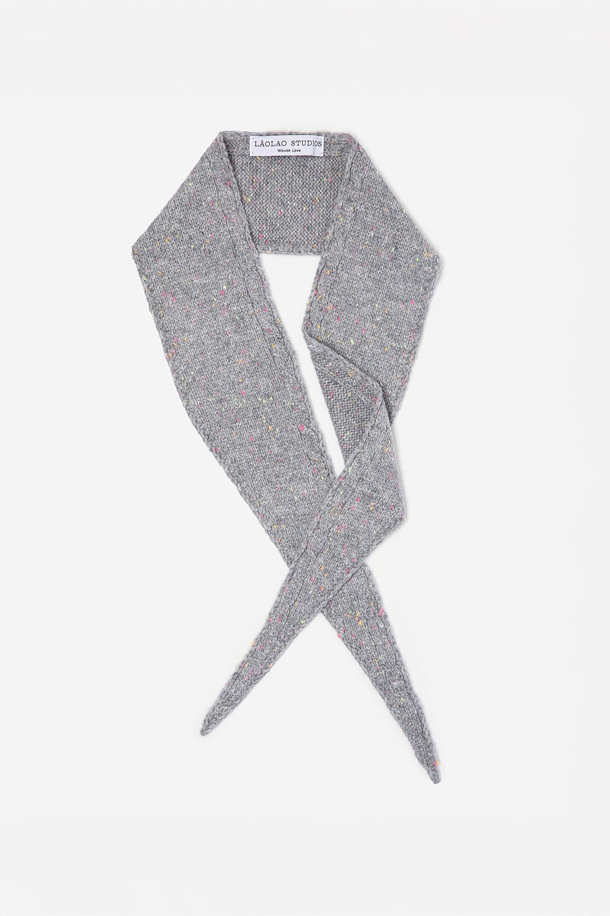 Mini Scarf - Grey Confetti