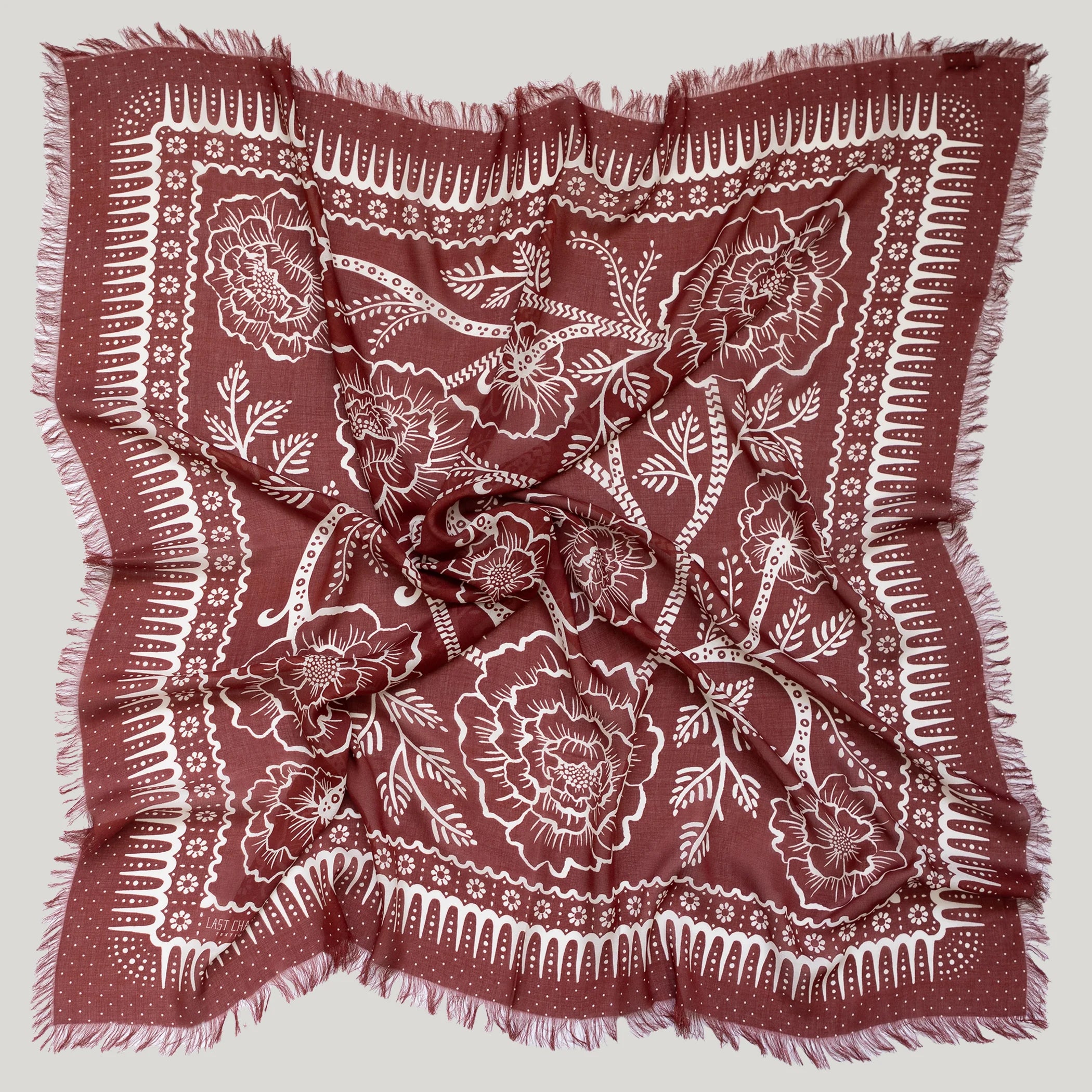 Oversize fringe bandana