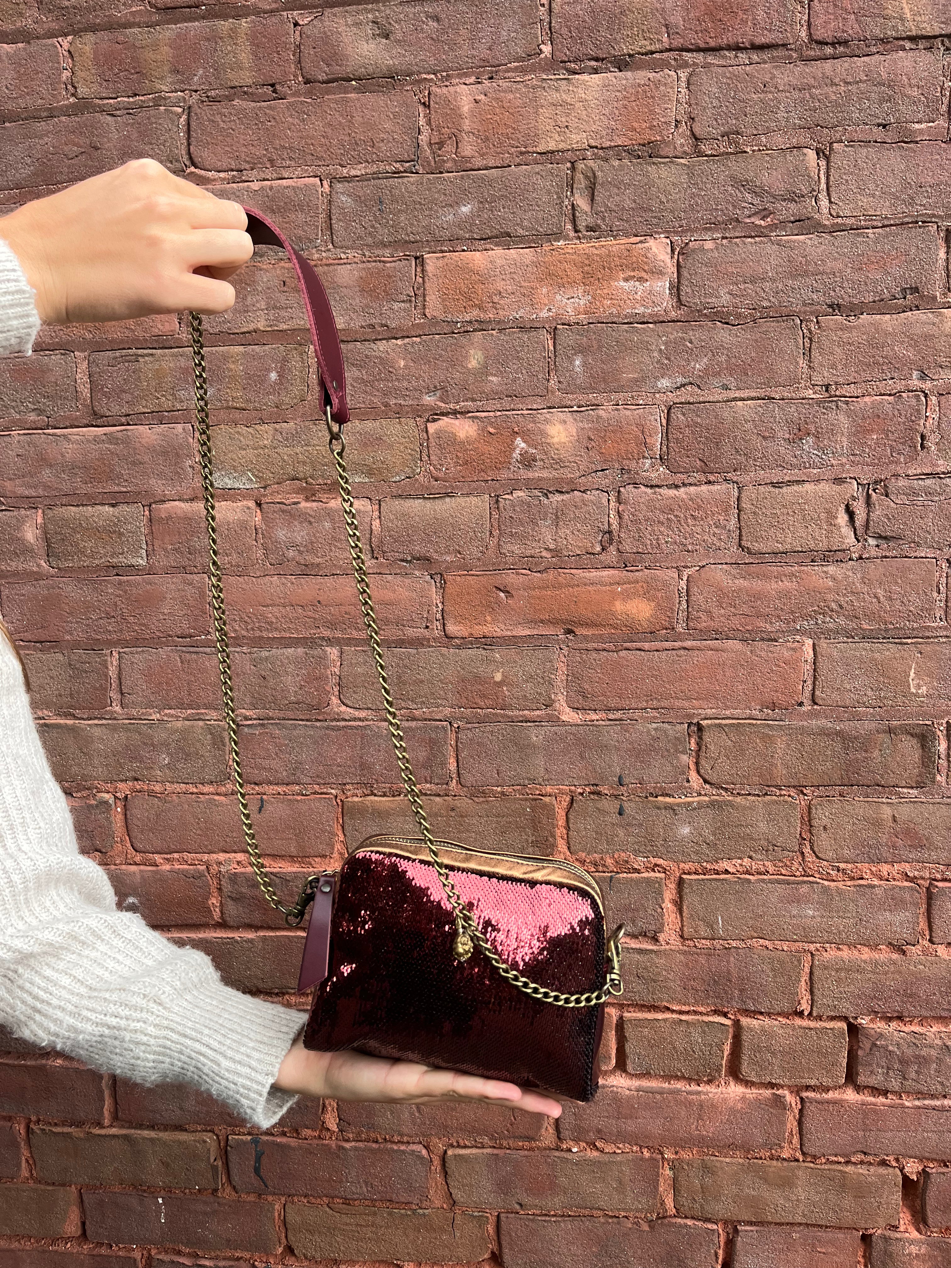 Pep glitter bag ruby