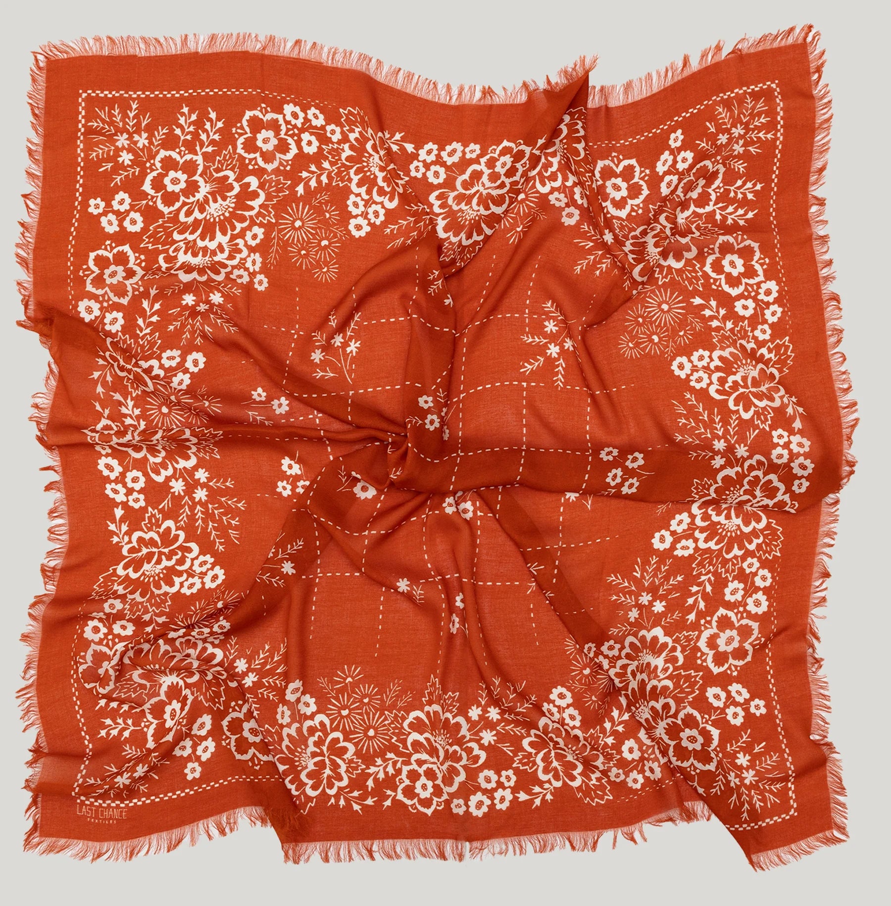 Oversize fringe bandana