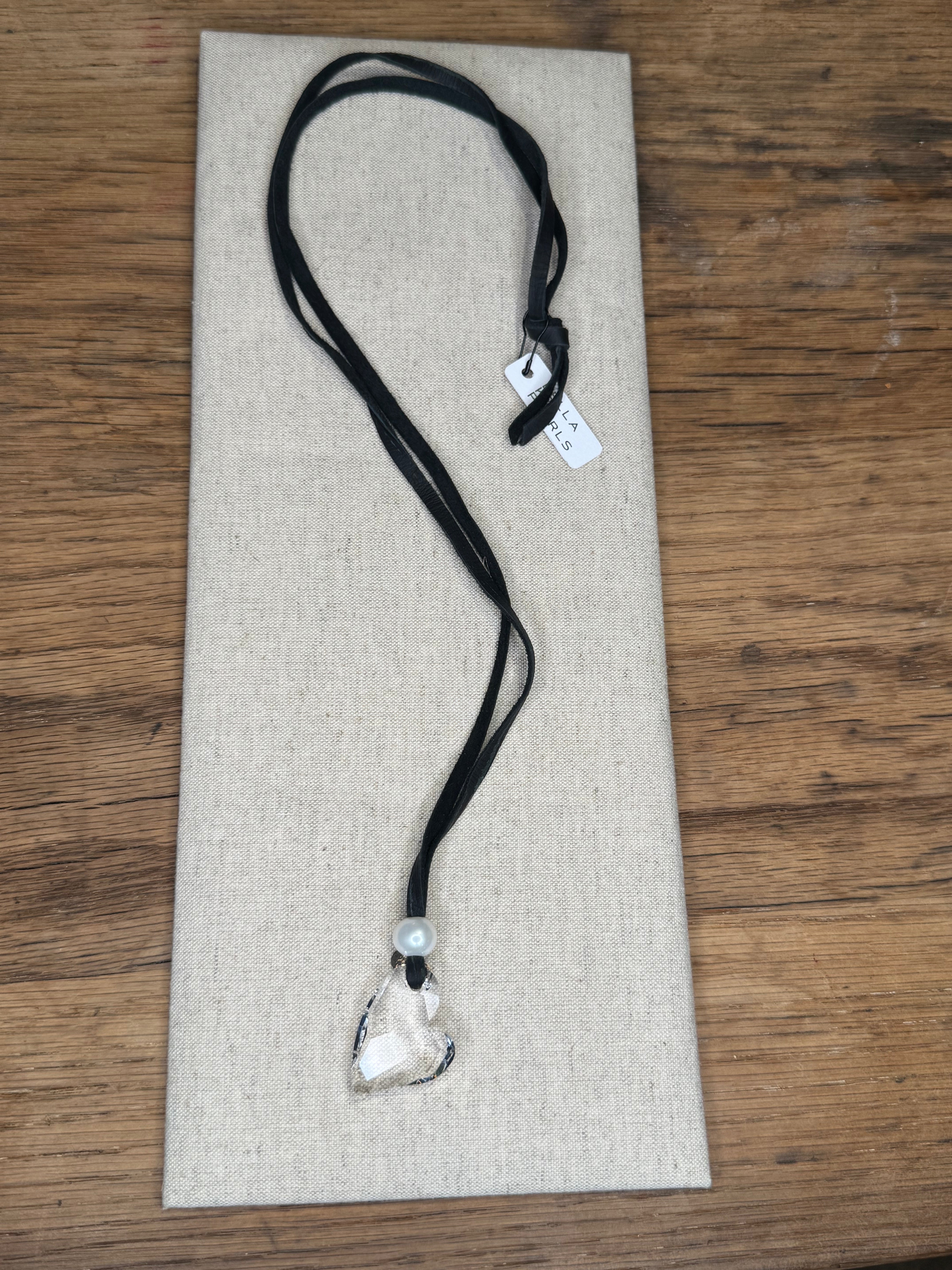 Swarovski crooked heart