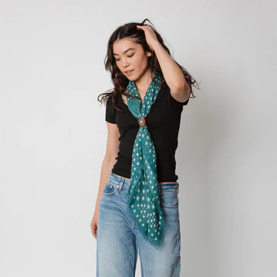 Oversize fringe bandana