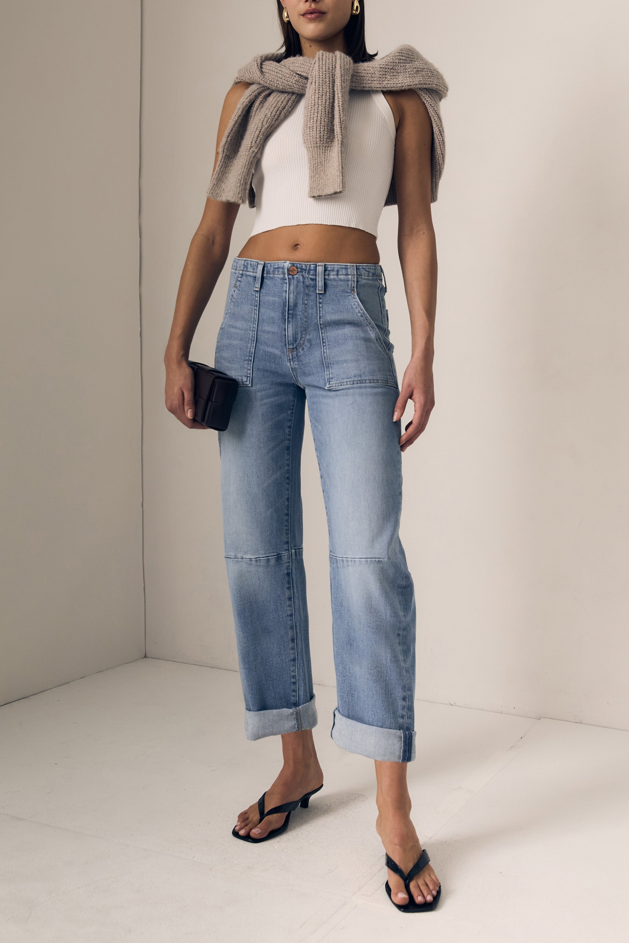 UTILITY SOFT BARREL W/ DOUBLE CUFF- MID RISE