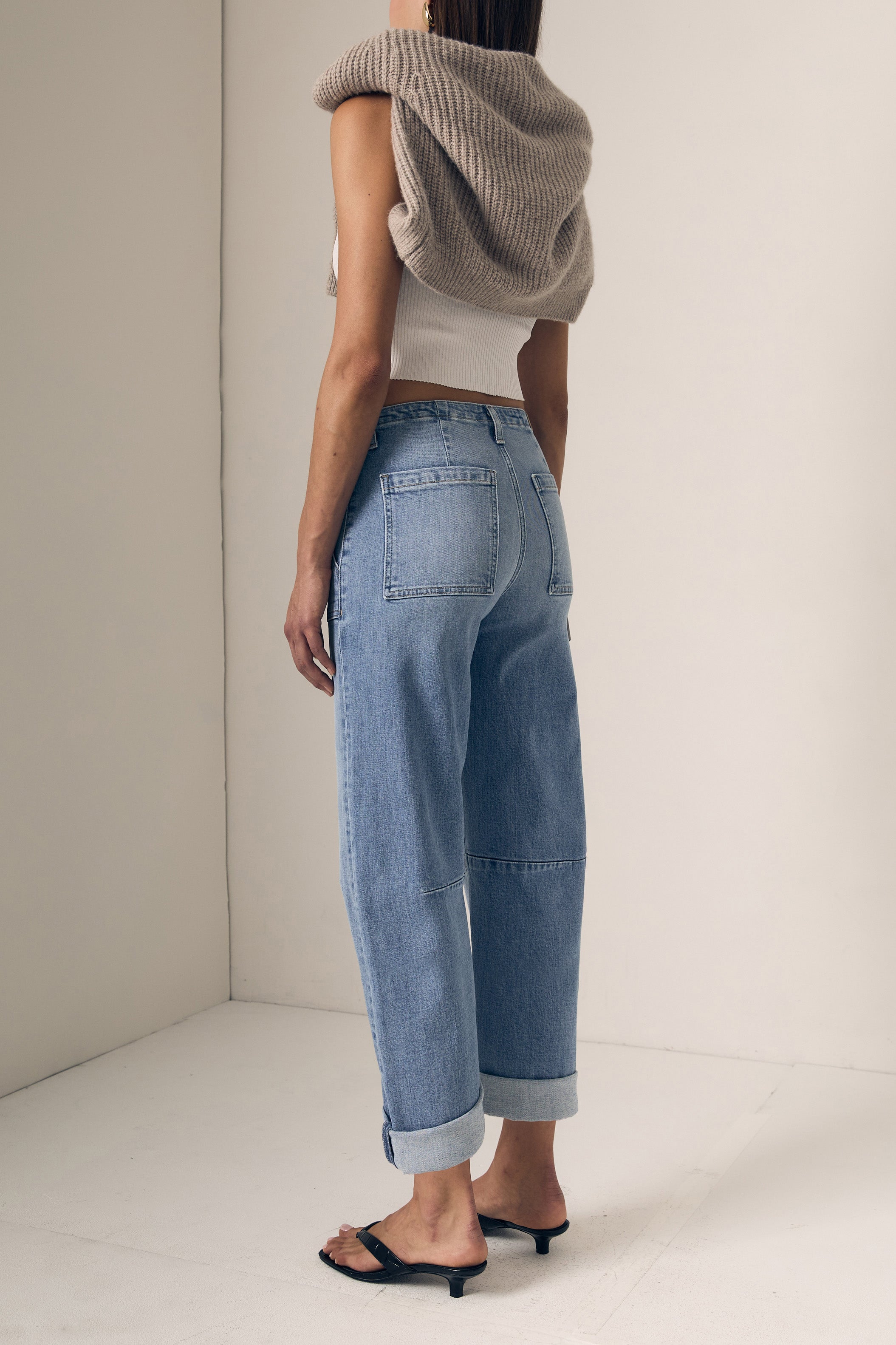 UTILITY SOFT BARREL W/ DOUBLE CUFF- MID RISE