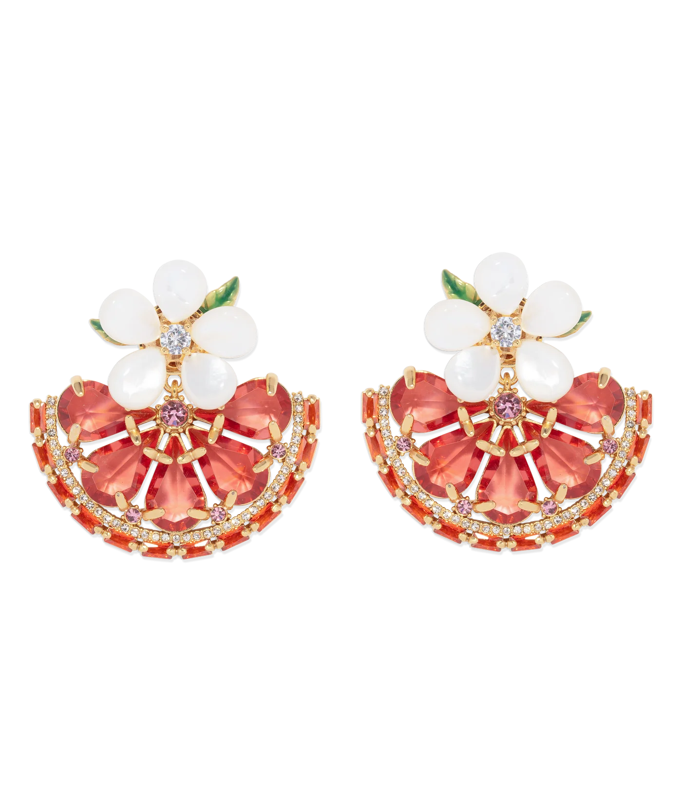 Spritz please orange slice earrings