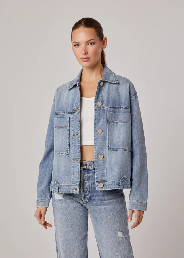 Edyson Mitchell Relaxed Shirt Jacket - Comfort Stretch