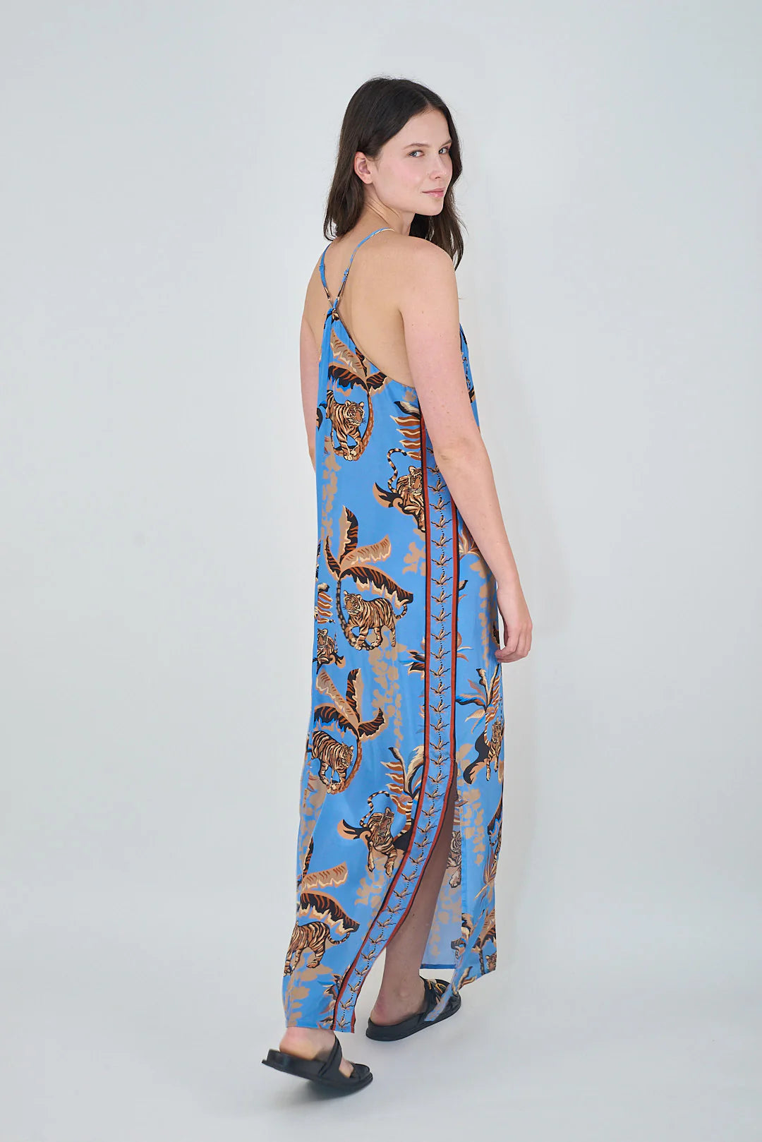 Bali Tiger dress - Ocean