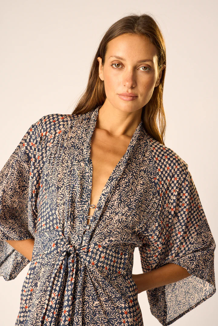 Natalie Martin Sarah Dress in Delphi Ink