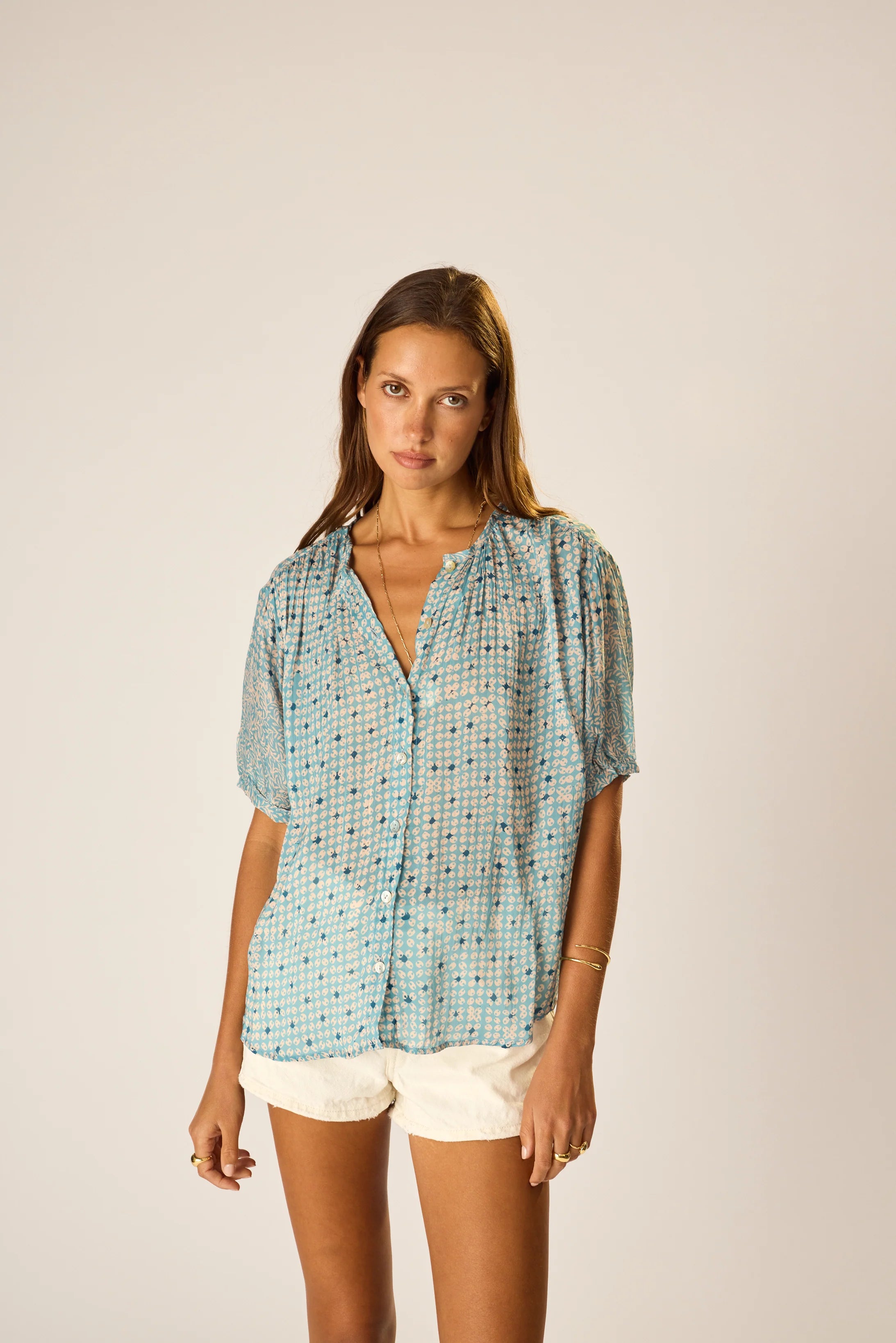 Violet Top - Delphi Sky