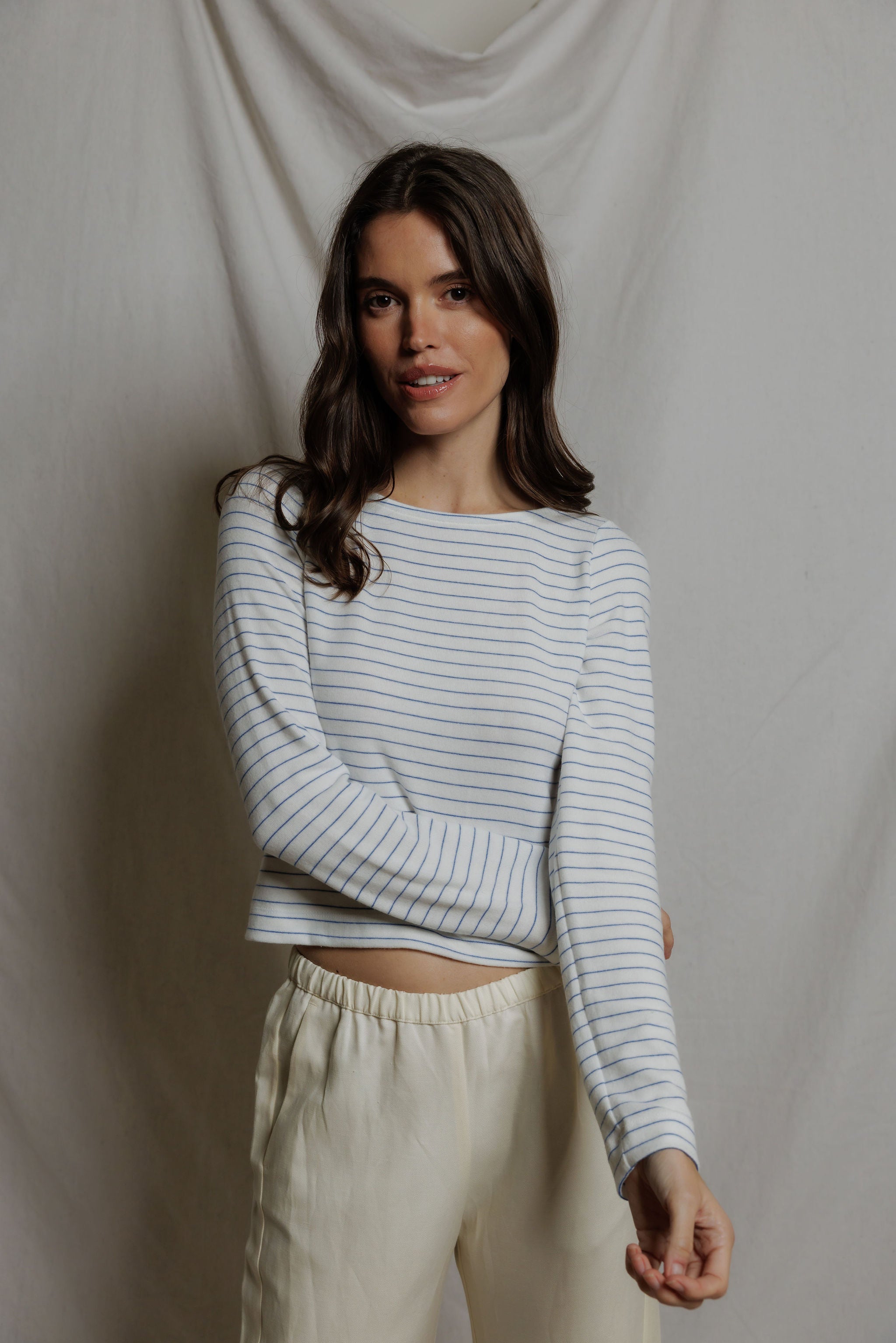 T390-Ainsley - brushed sweater long sleeve shirt