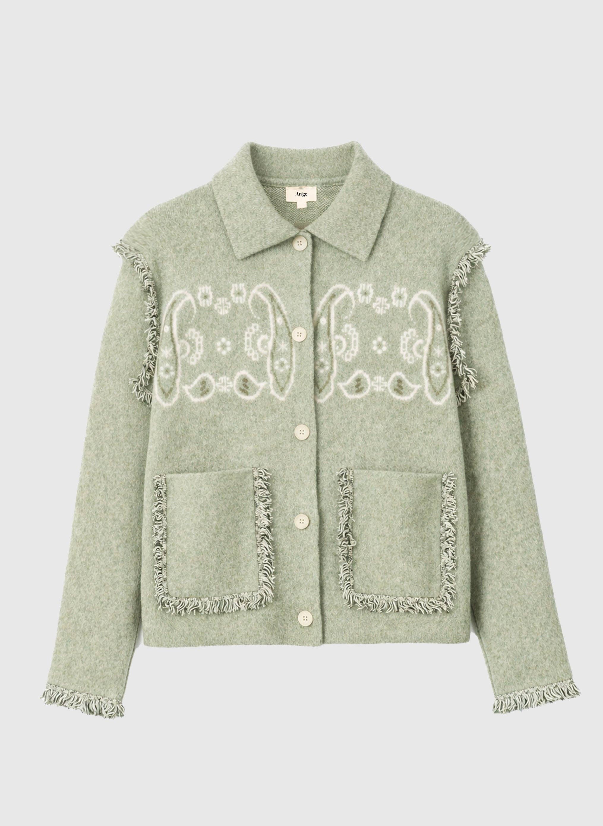 Bandana Cardigan Lime