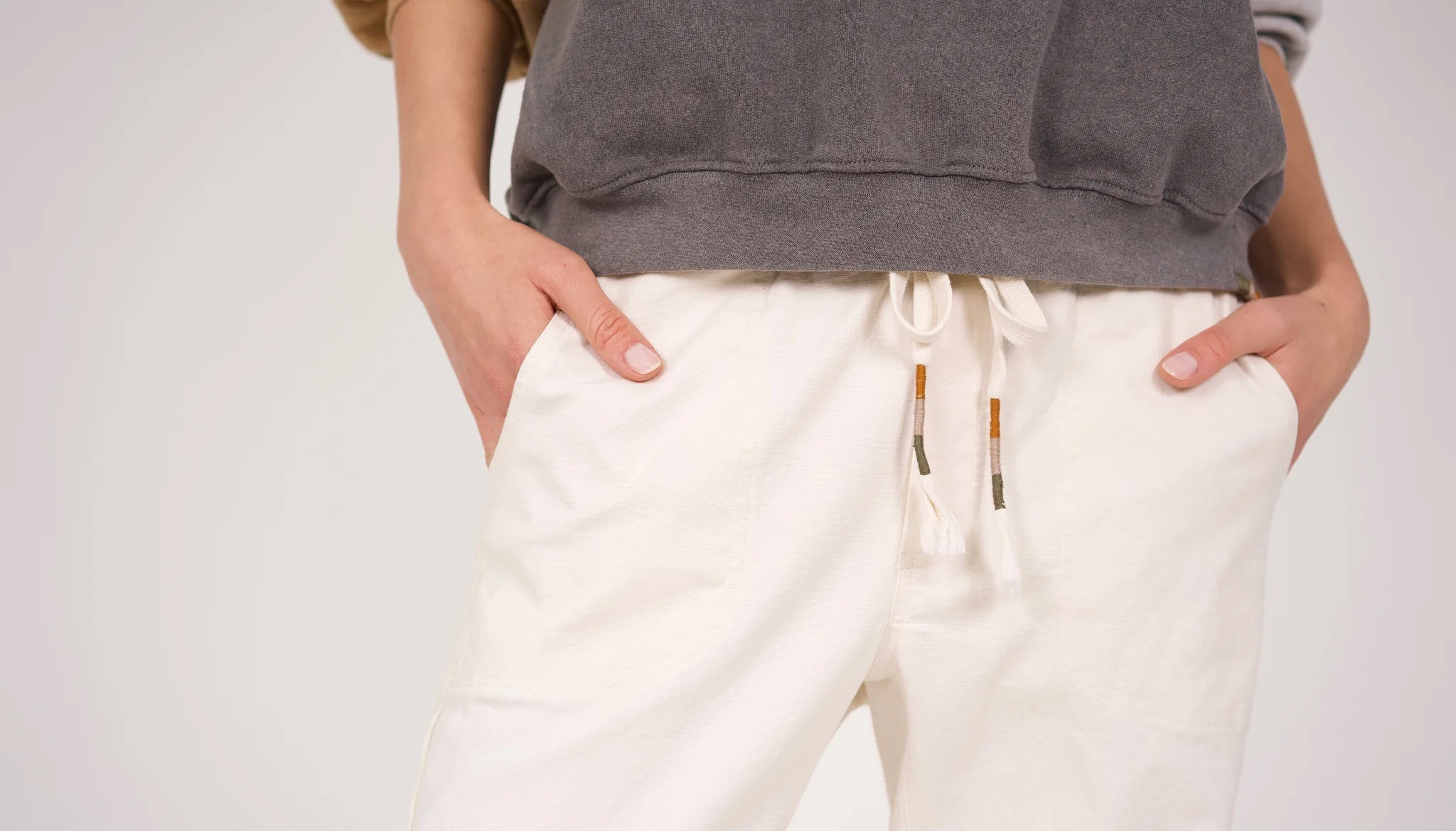 Boyfriend drawstring pant