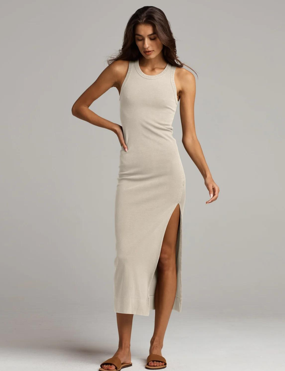célon bicolor long knit dress Long Dress with Knot and Neckline Multicoloured | Missoni