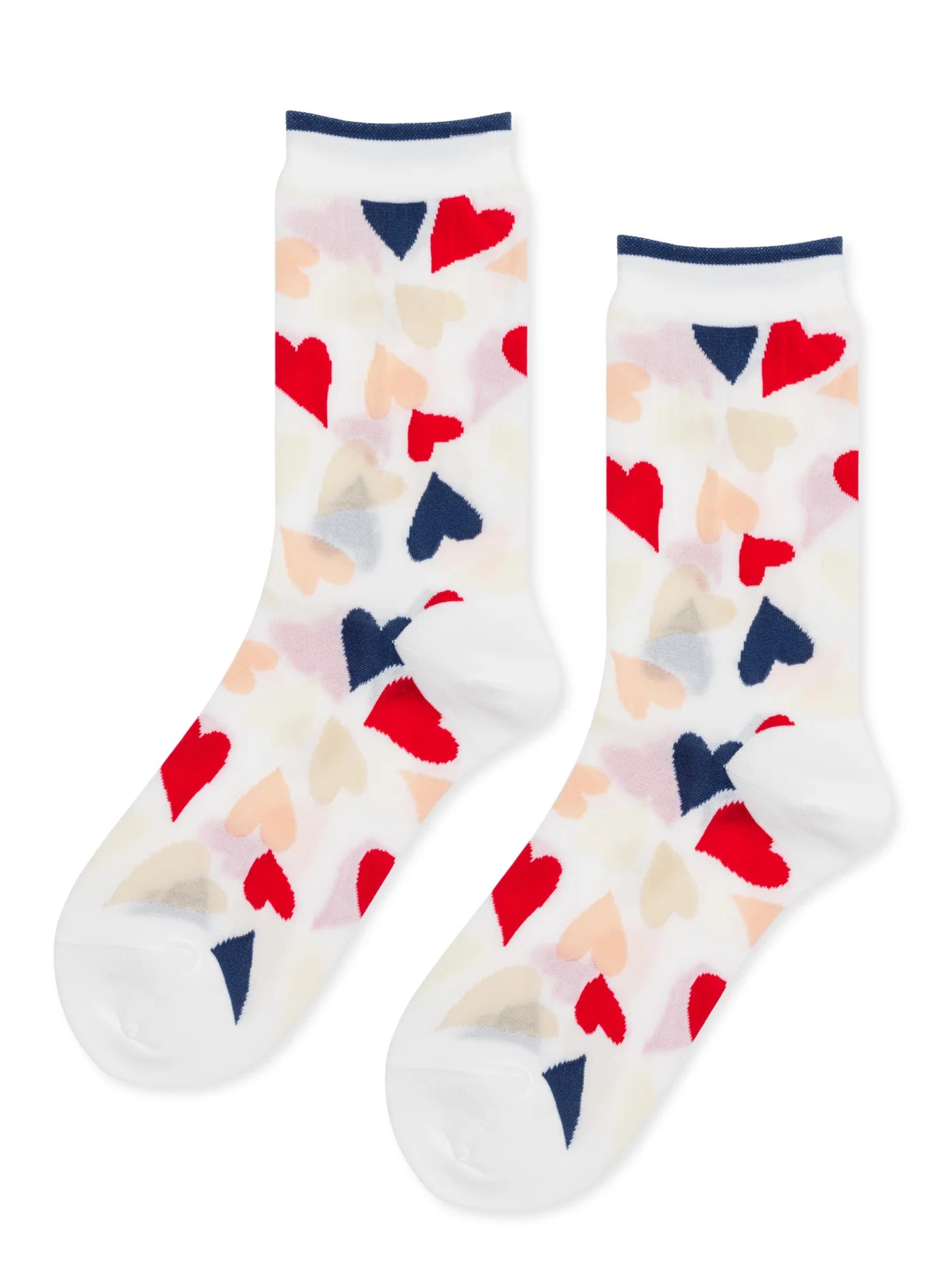 Terrazzo Hearts sheer crew