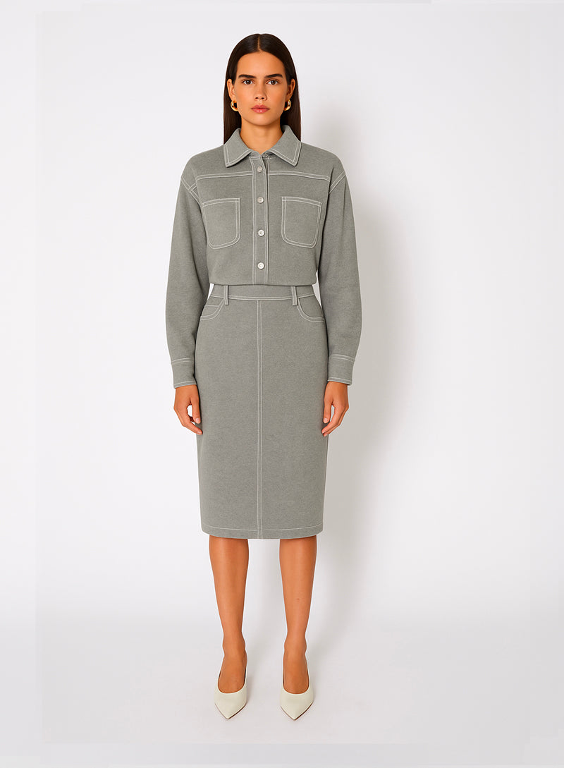 CARDIGAN AVEC SURPIQURES