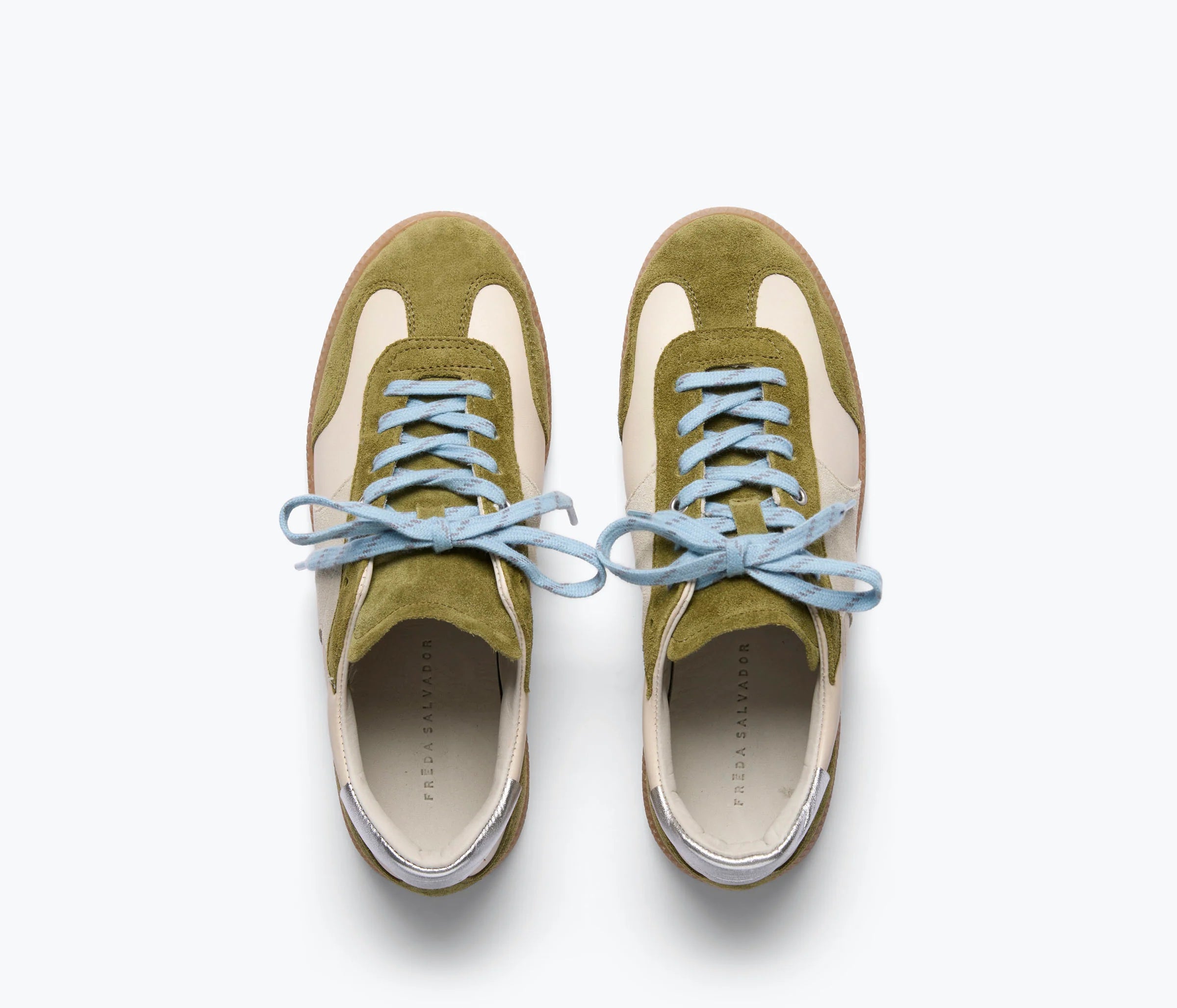 Jackie sneaker wasabi suede