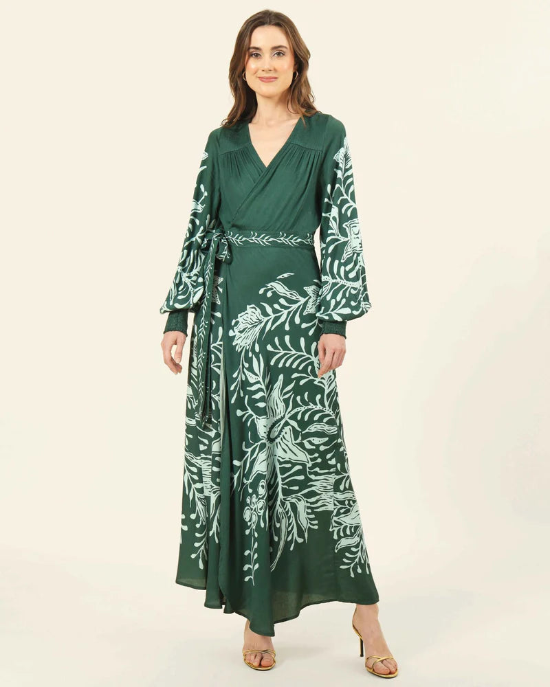 lorelei maxi dress Omika Lorelei Maxi Dress - Adjustable Wrap Maxi Dress
