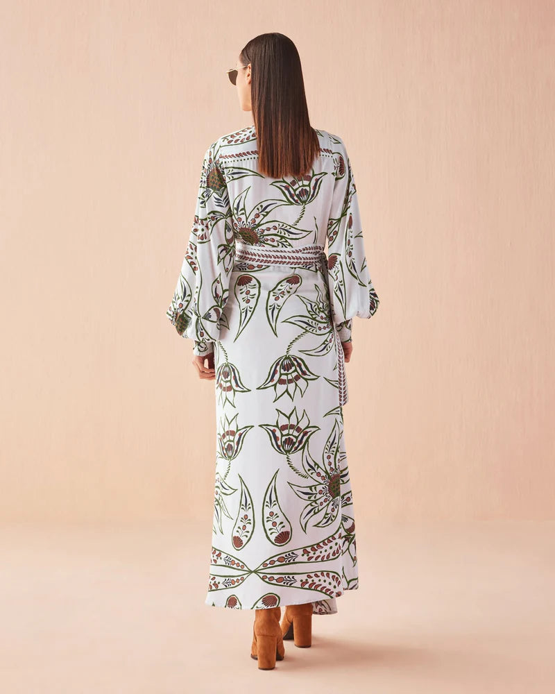 Lorelei Wrap Dress - Diya powder