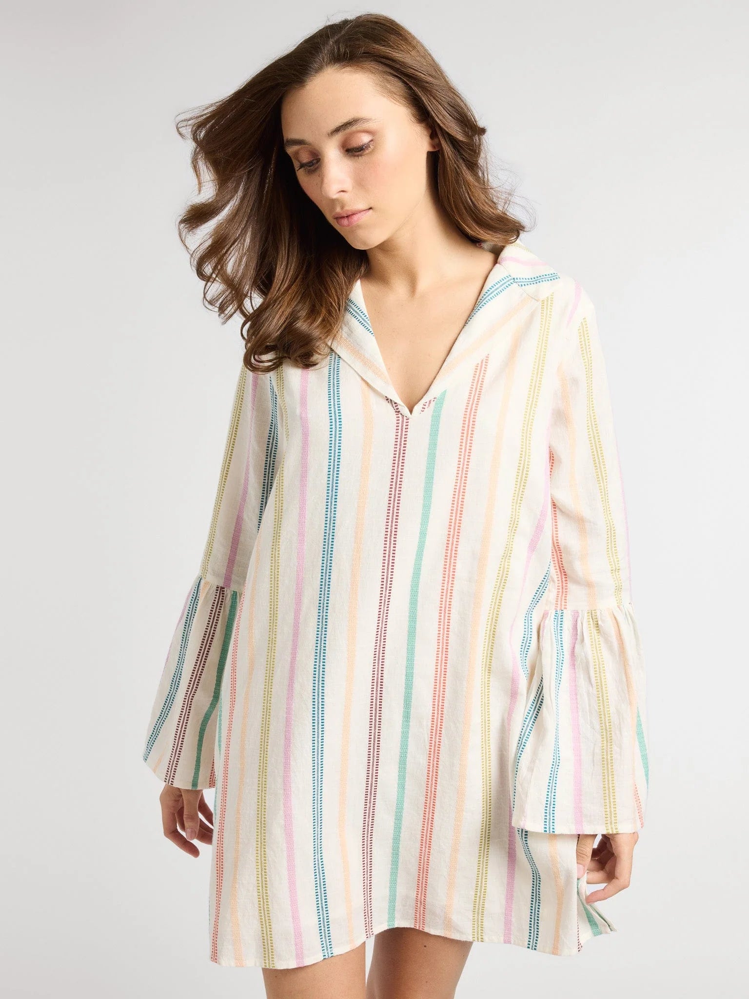Mille Chloe Dress in Mallorca Stripe S