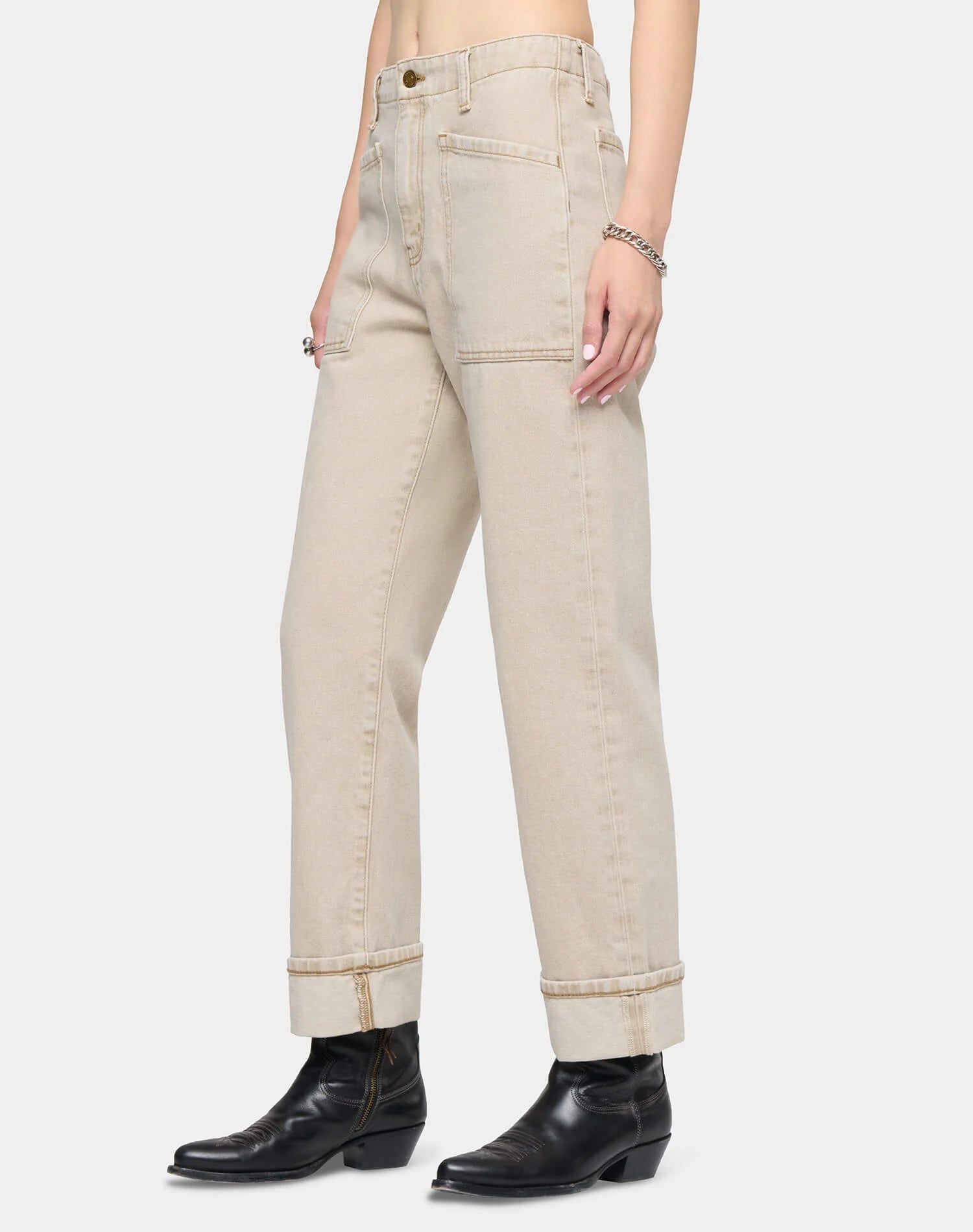 The Bender Jean in Quiet Khaki