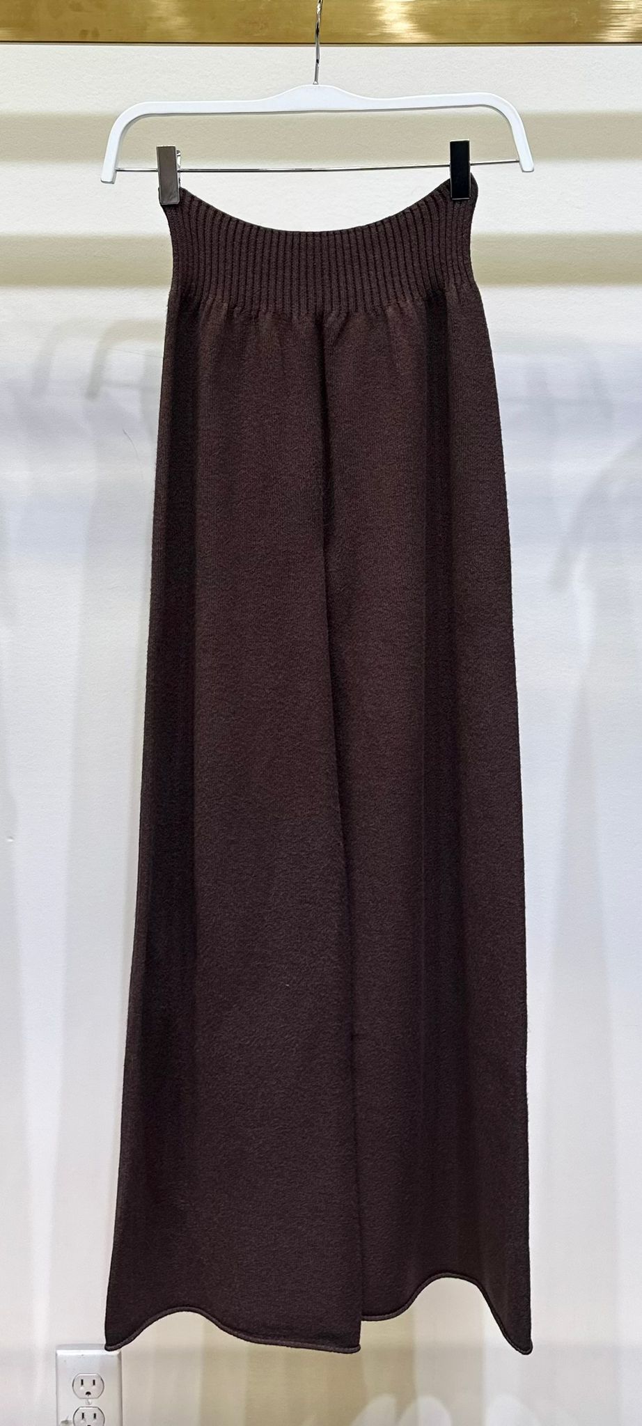 Knit cozy pant - chocolate