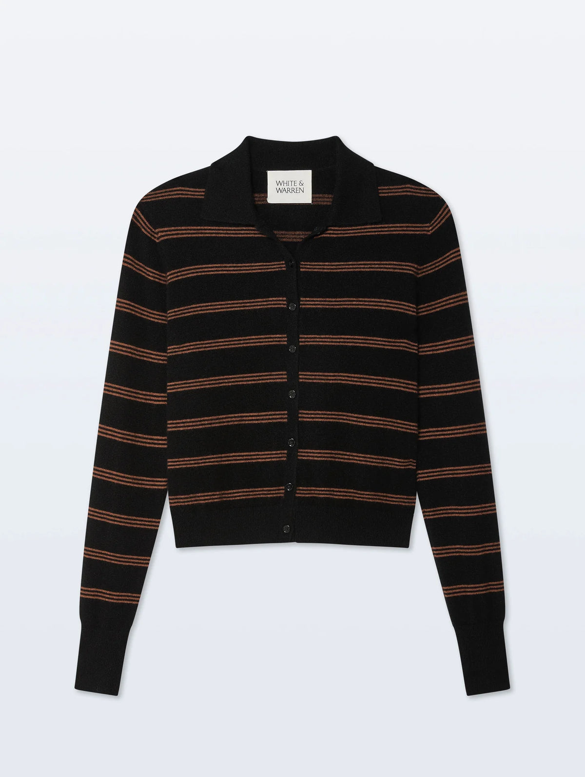 Cashmere striped cardigan