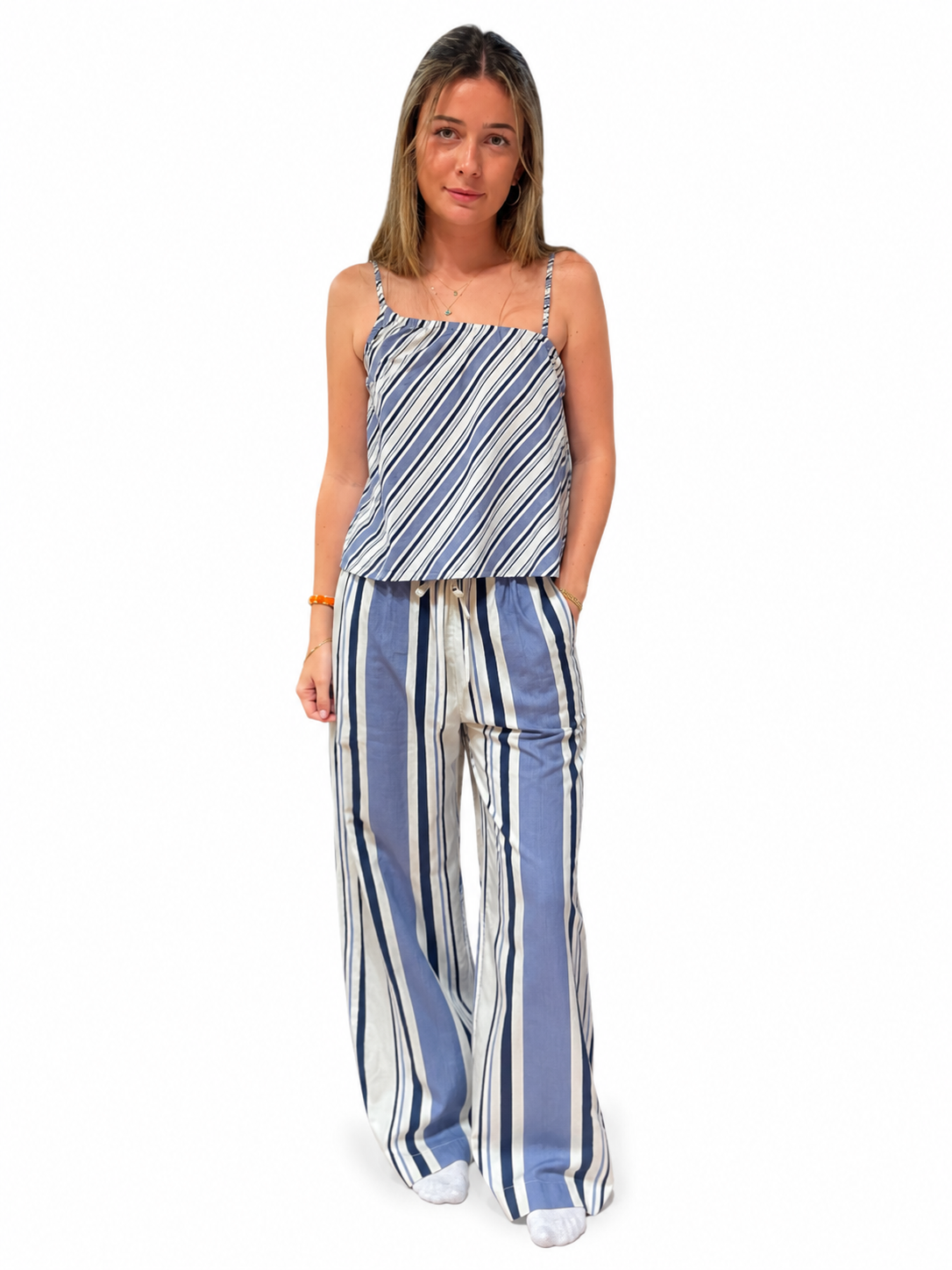 Deja top stripe