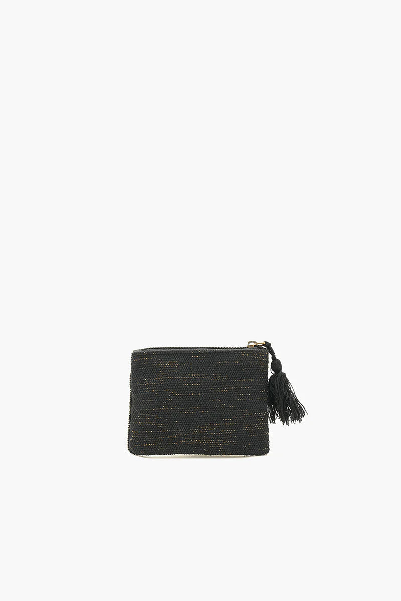 Floral Check Pouch