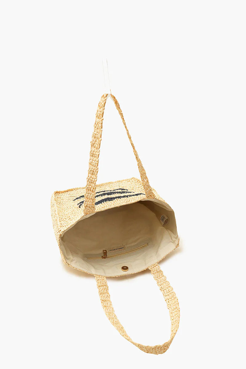 Sardine Raffia Market Tote