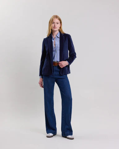 Virna Velvet Jacket - midnight