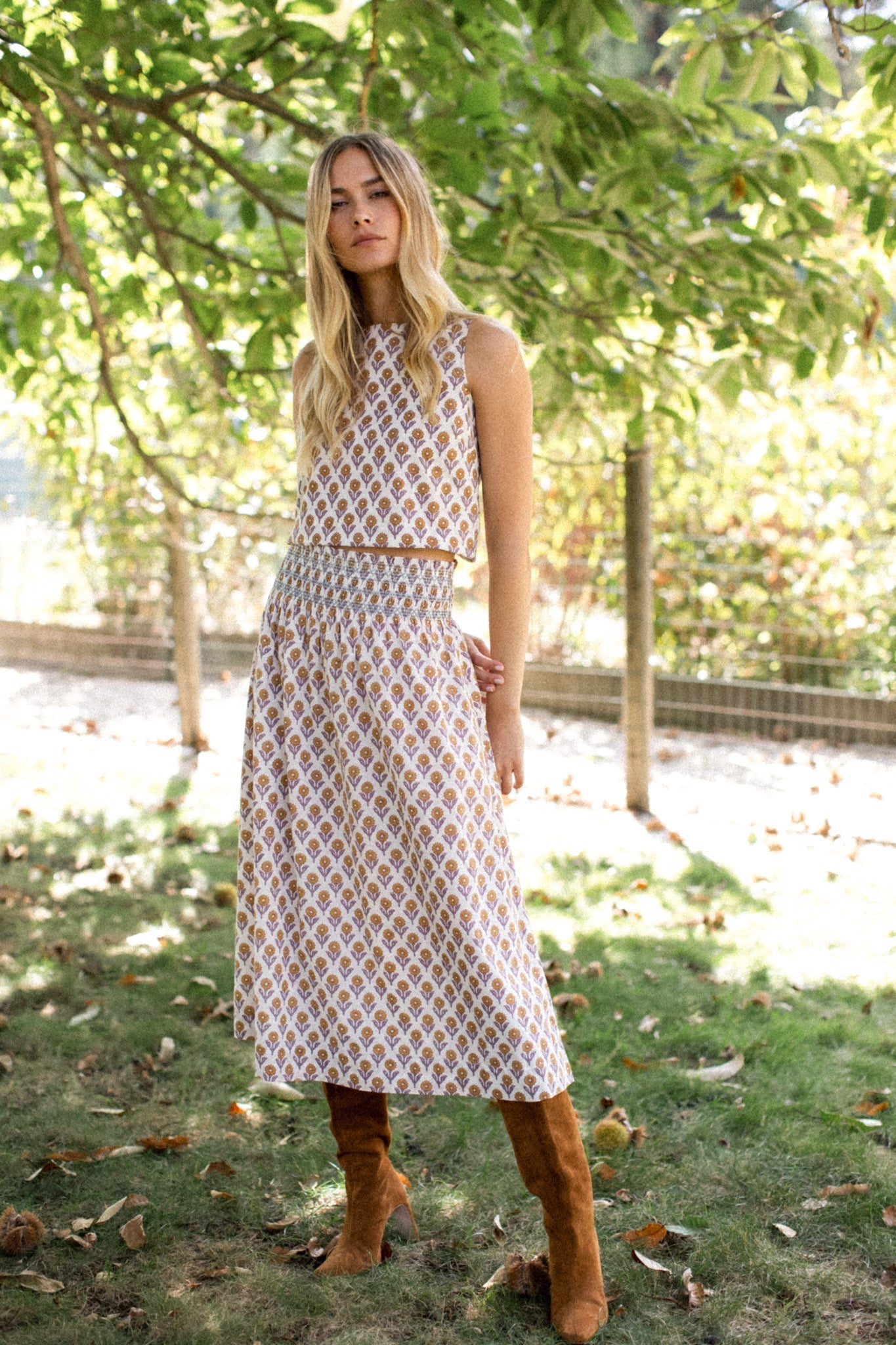 Sandra Skirt - Tinsel Sunflower