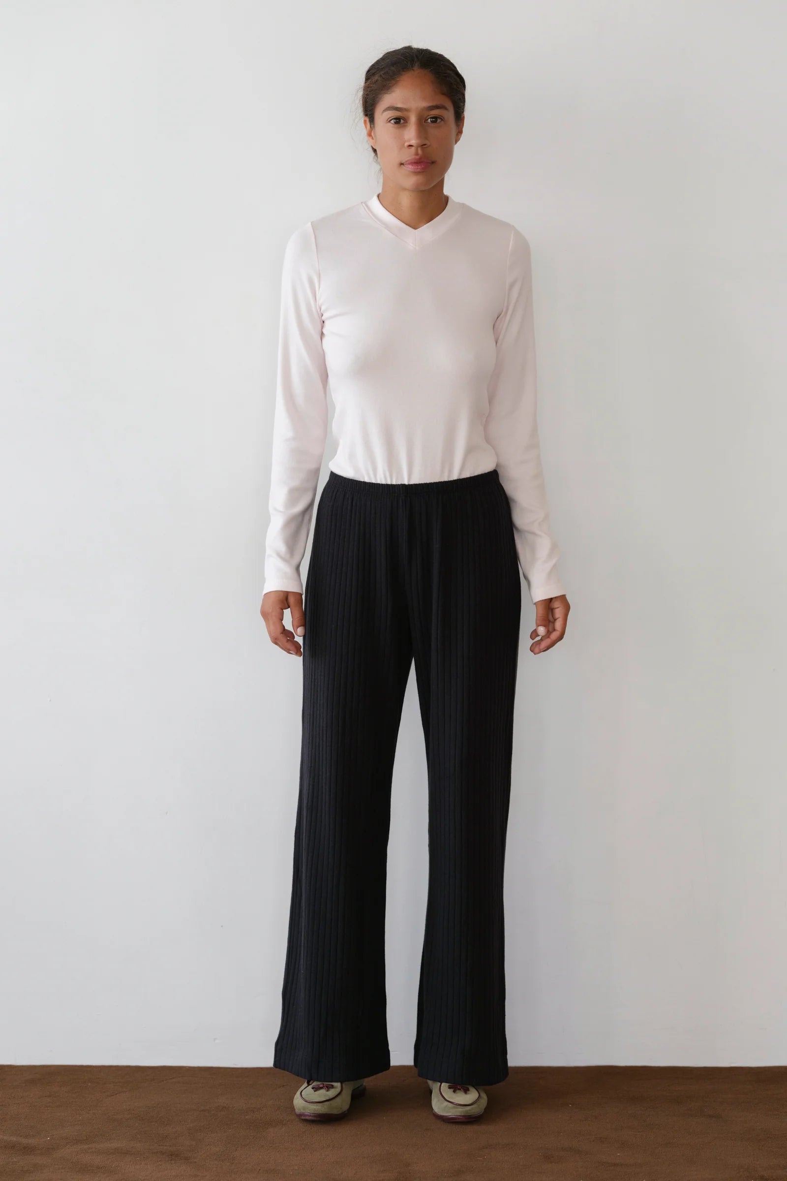 The Sweater Rib Simple Pant