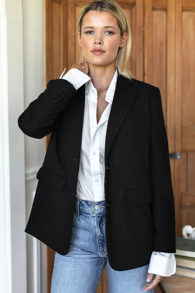 Atelier blazer- onyx wool