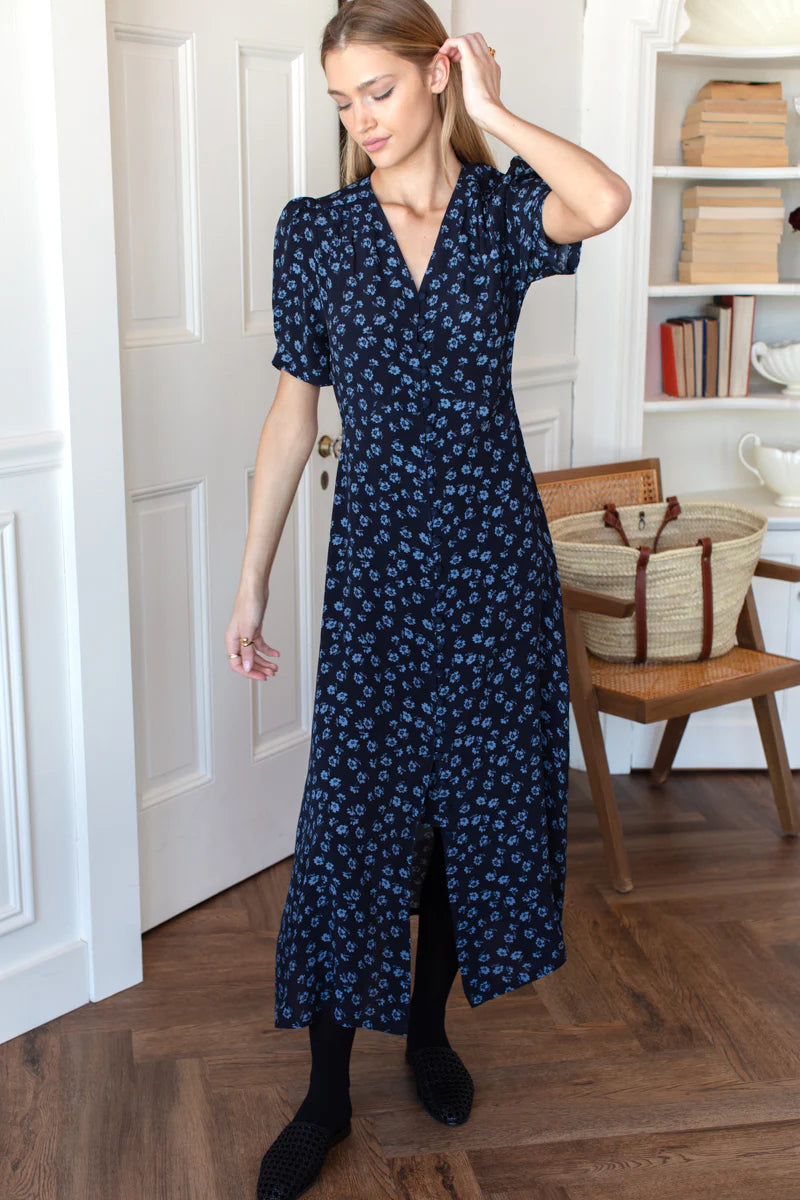 Lucyia Dress - Bea flowers midnight
