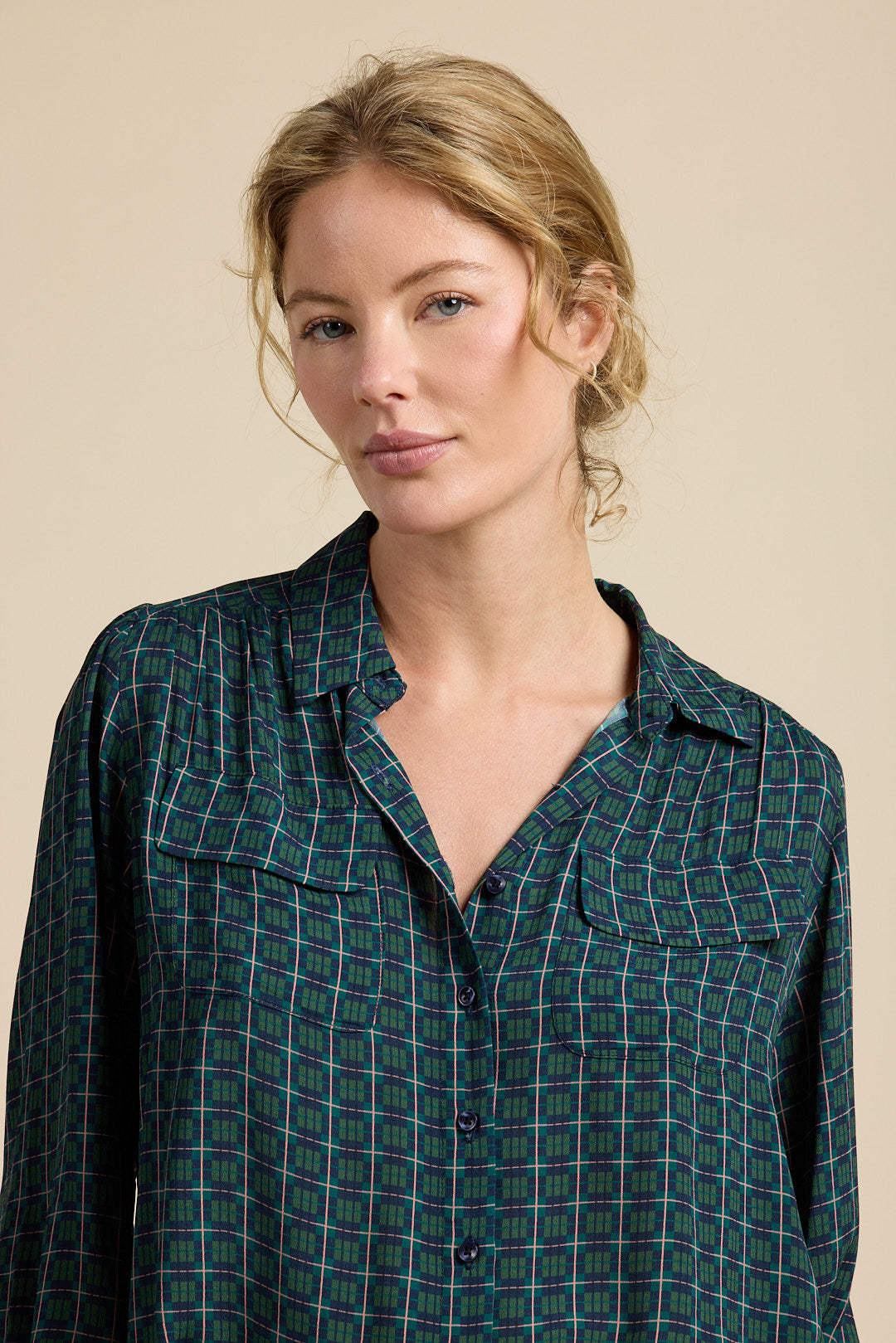 Zola Blouse Davenport Plaid