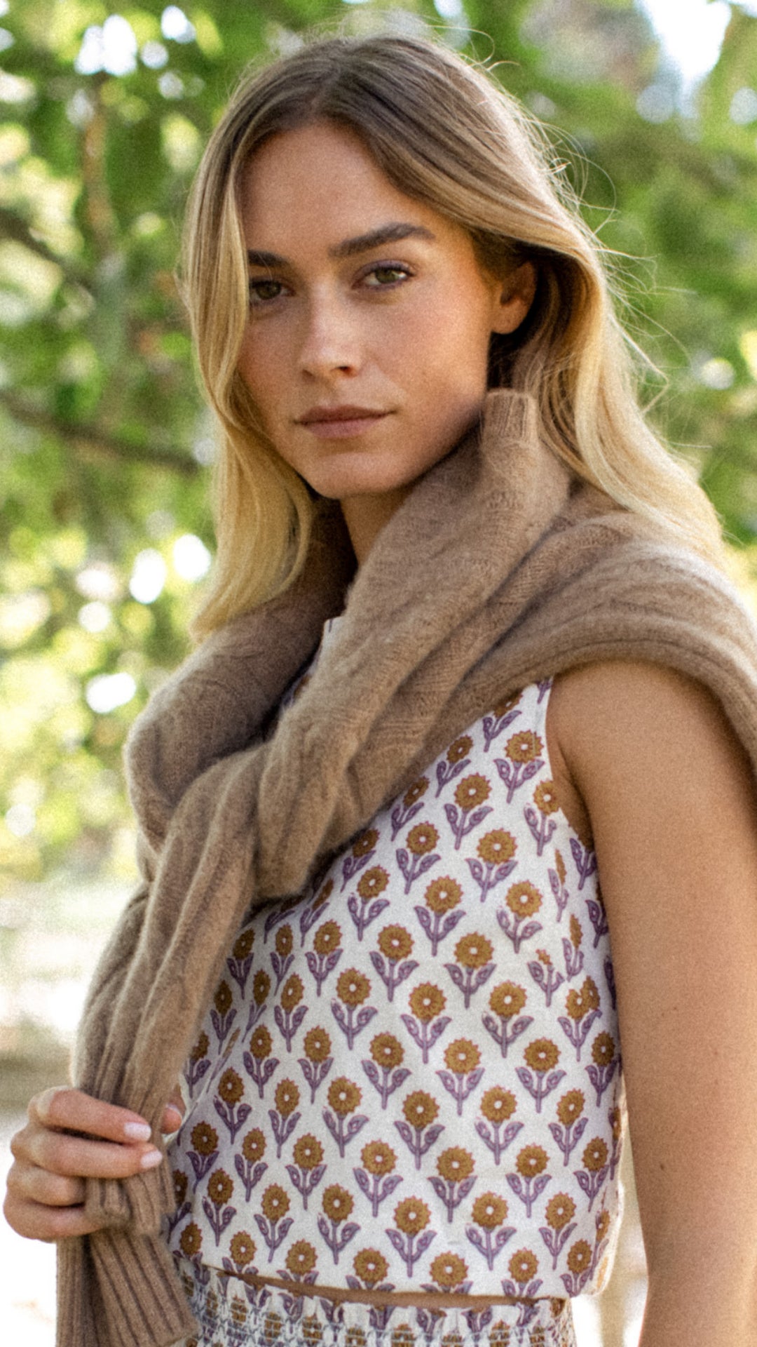 Josie Tank - Tinsel Sunflower