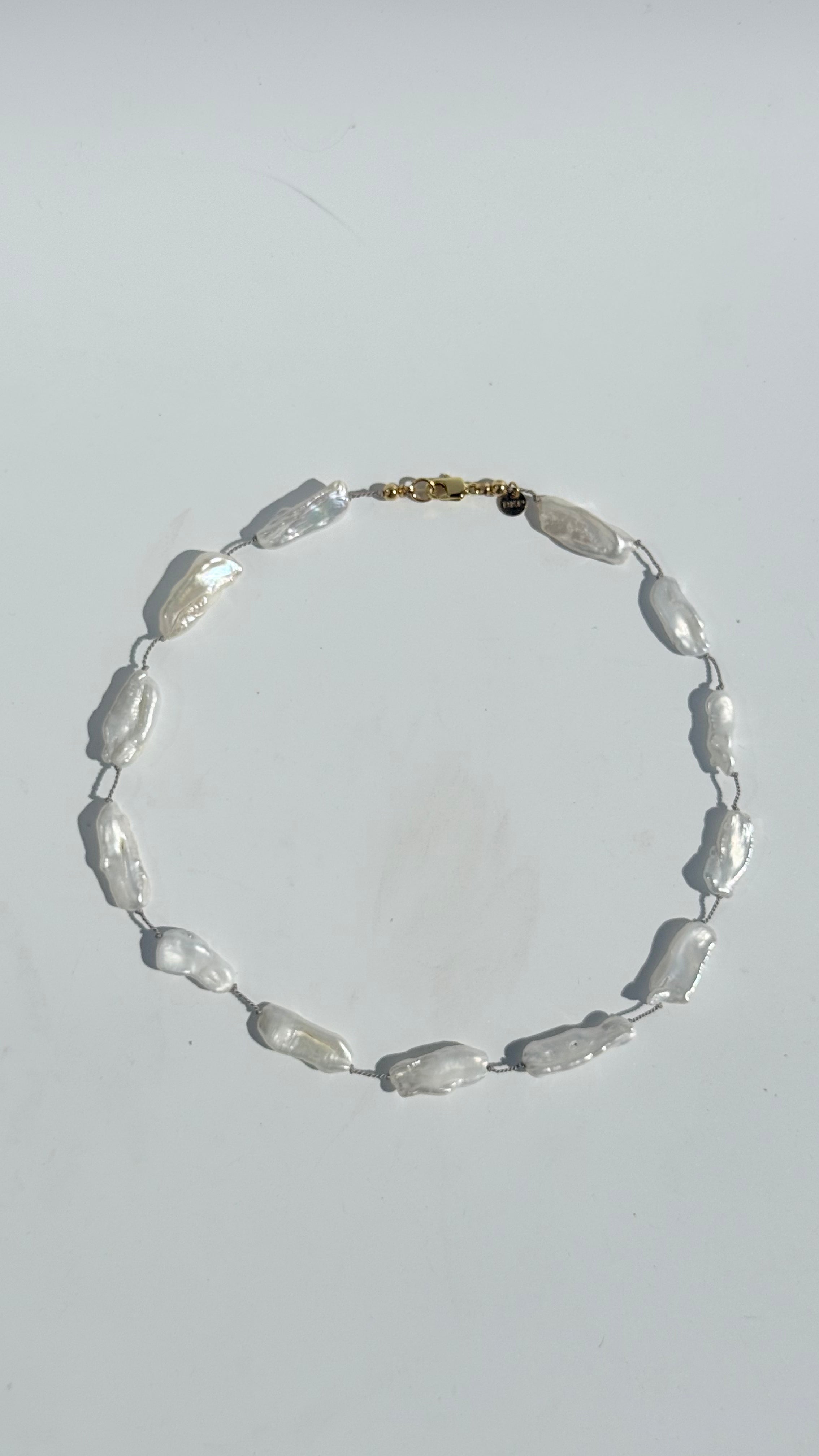 Floating Biwa Pearl necklace