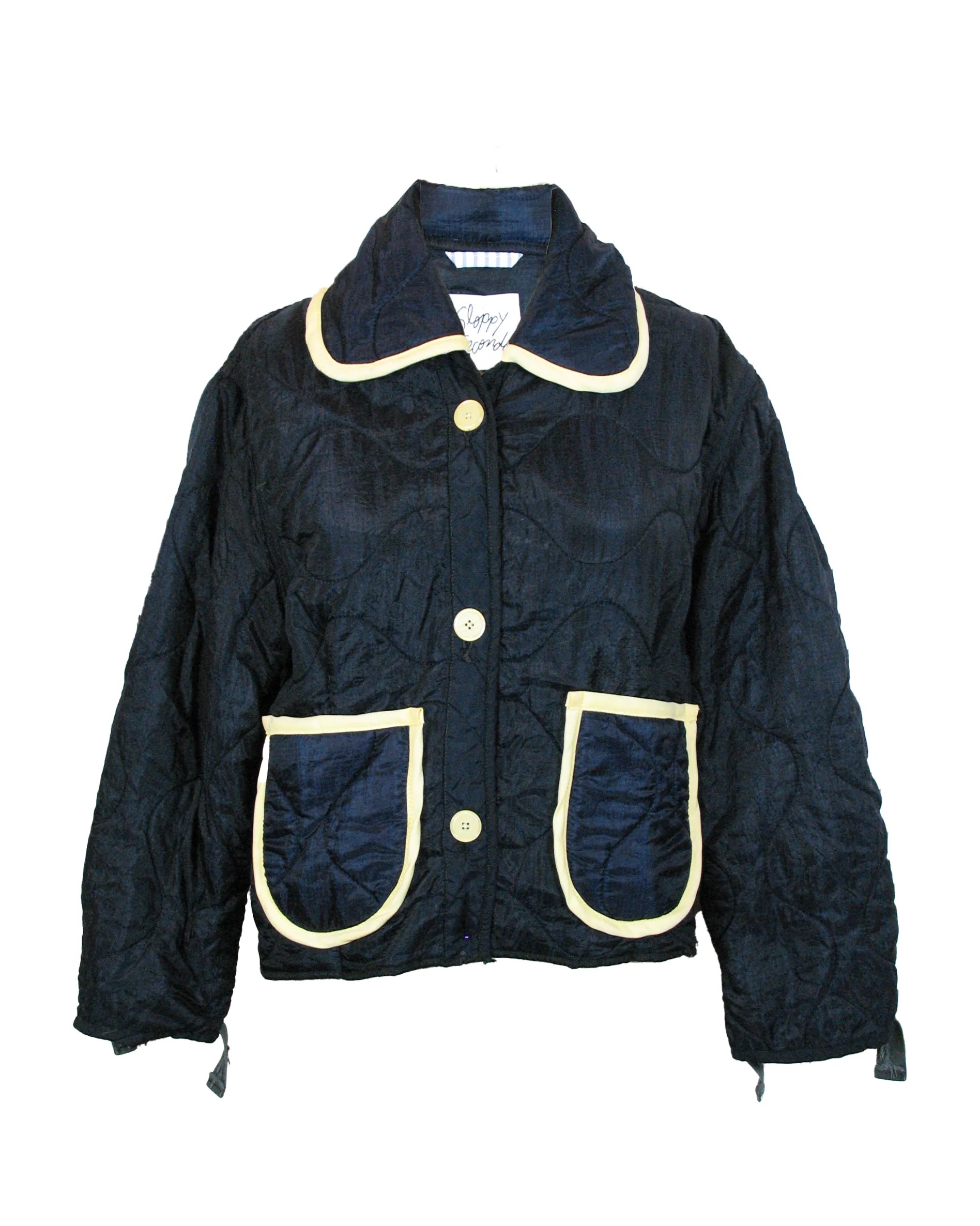 Navy Jacket with Yellow Trim