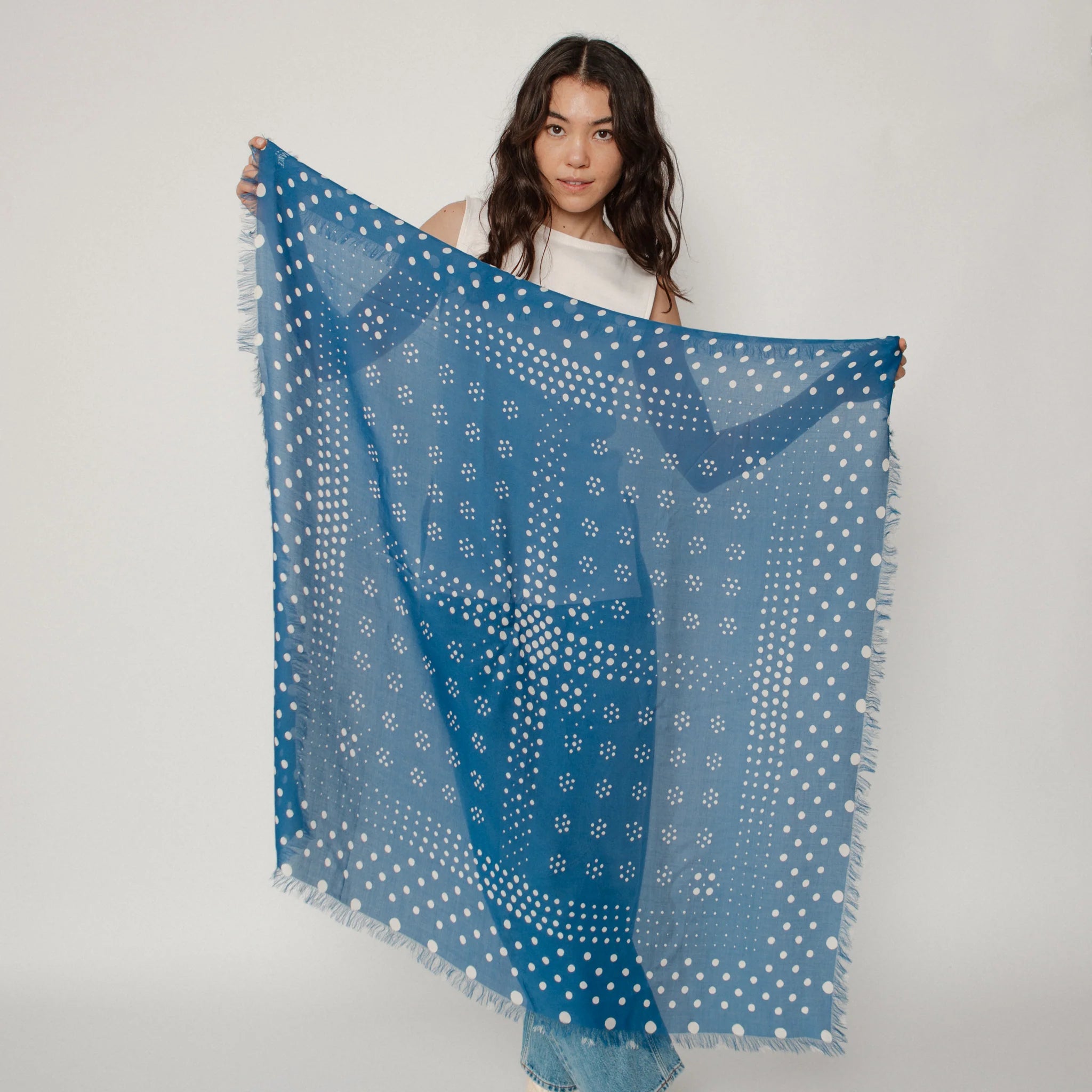 Oversize fringe bandana