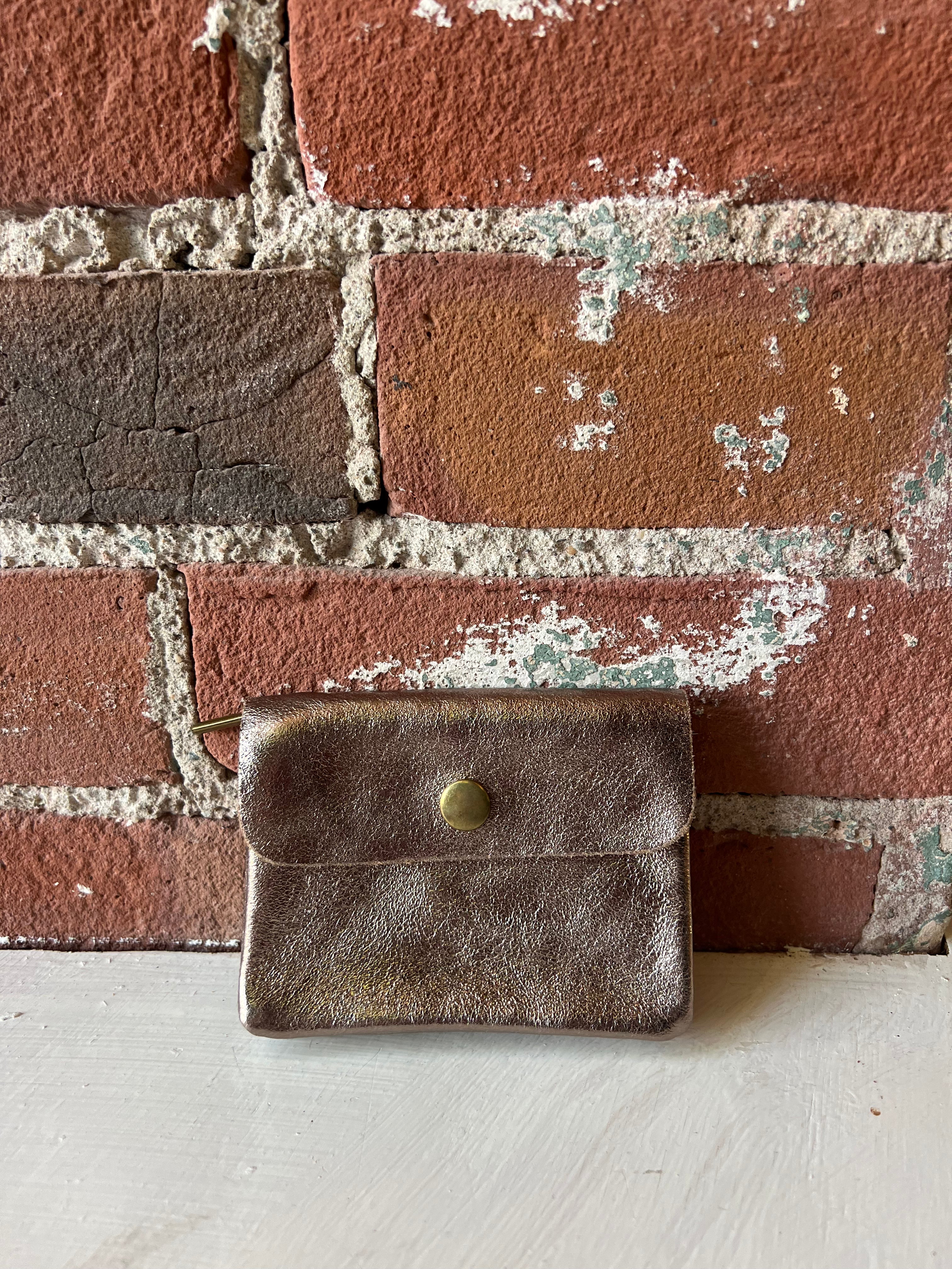Small metallic wallet